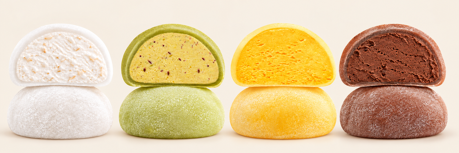 Quattro gusti tradizionali Toy Mochi