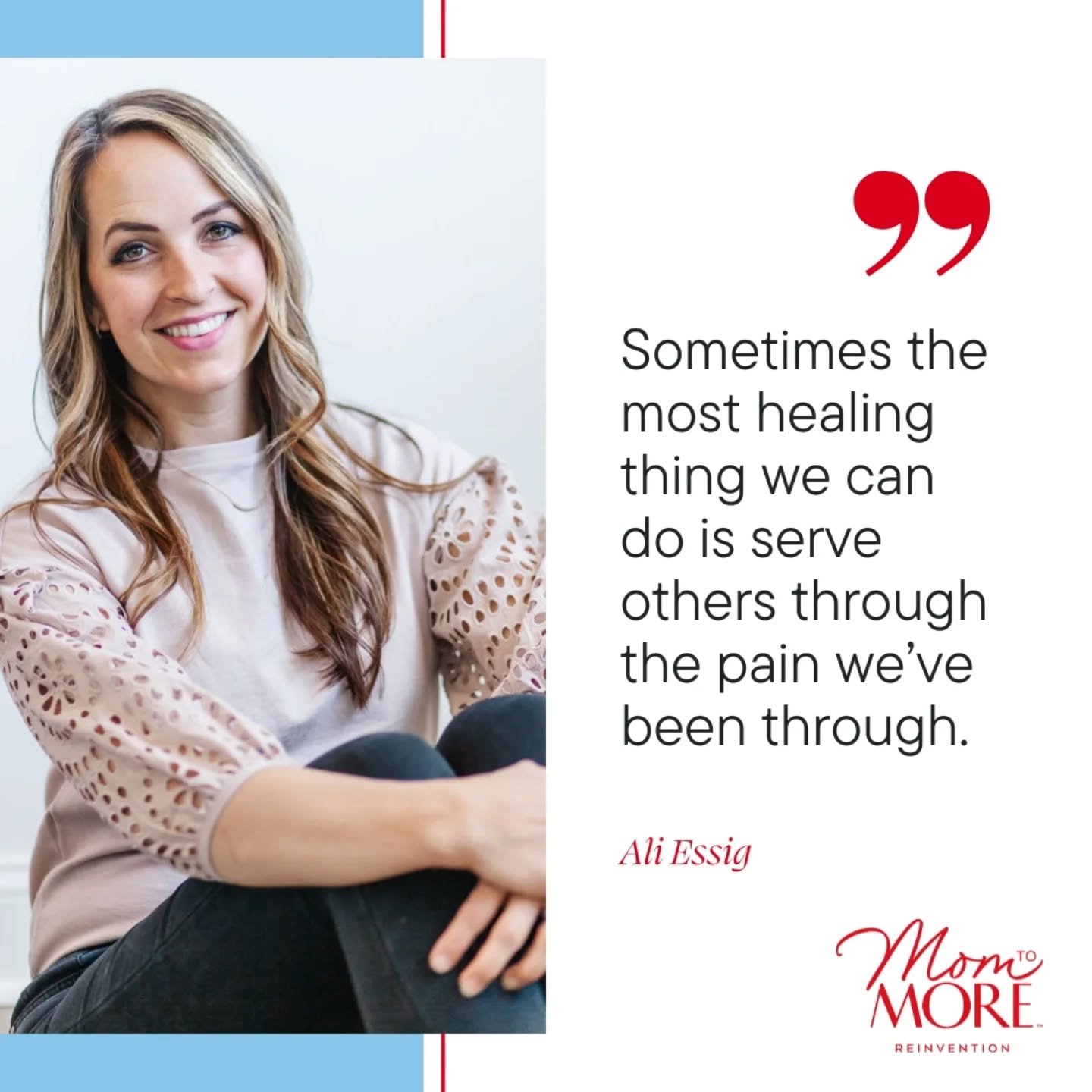 This quote from @alisiaessig&nbsp; stopped me in my tracks.

Her story is proof that purpose can rise from hard places&mdash;and that reinvention often starts with a moment of service.

🎧 Tune in to hear how she turned a family health scare into a w