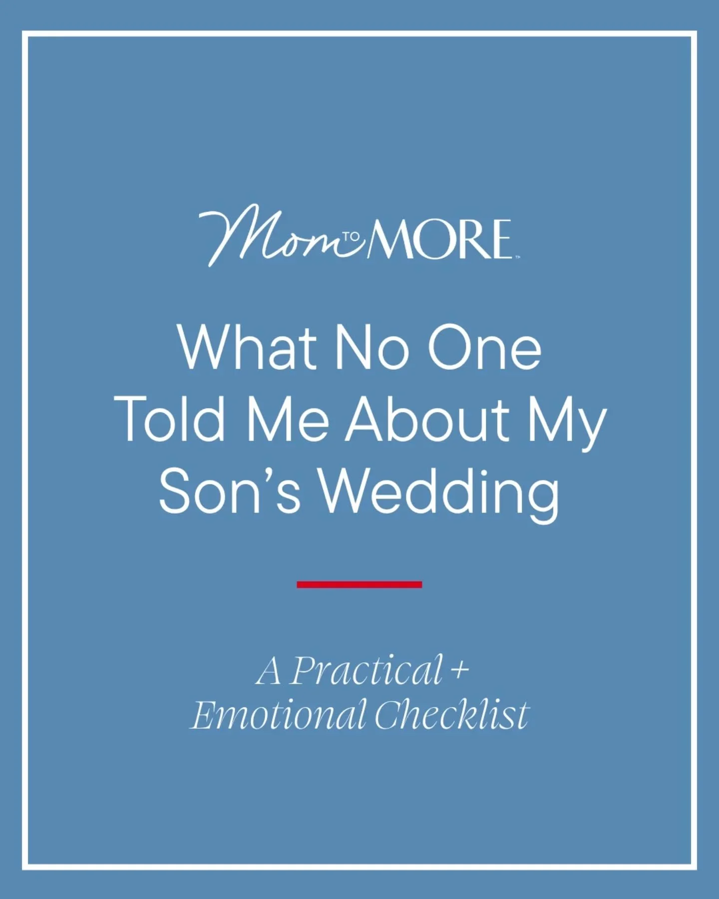 Moms-consider this your wedding day survival kit 💖 From tissues to sneakers, here&rsquo;s the checklist I wish I had. 🎉👟&nbsp;

Save this for later or send it to a friend in planning mode.

.

.

.

#momtomore #momlife #weddingday #momsurvivalkit 