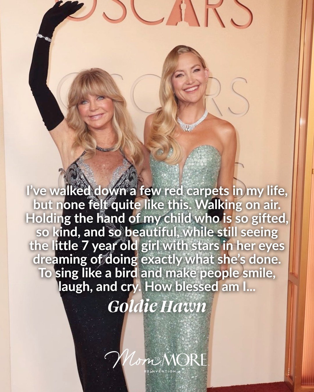 So many "mom" moments at the Oscars this year! ✨

I&rsquo;ve been thinking about this post from @goldiehawn about watching her daughter @katehudson&hellip; And it just stayed with me.

Because there&rsquo;s something so surreal about watchi
