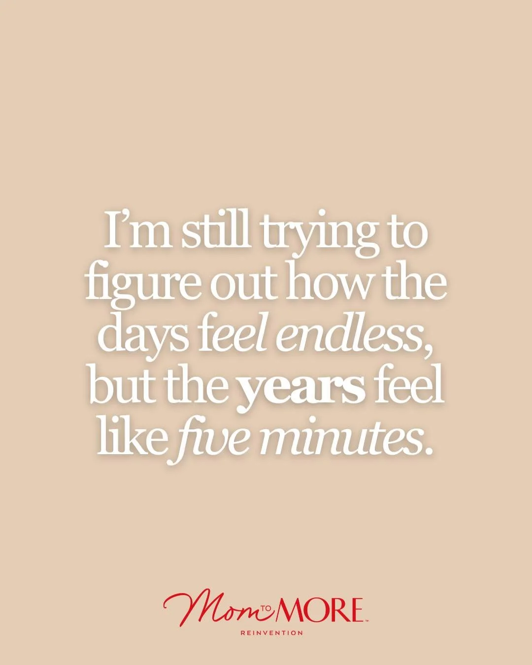 How is it only 11:15? 🫣

I remember days in the thick of motherhood that felt like they would never end.

The mornings that started too early&hellip;
The endless piles of laundry&hellip;
The snacks, the carpools, the bedtime routines that somehow to