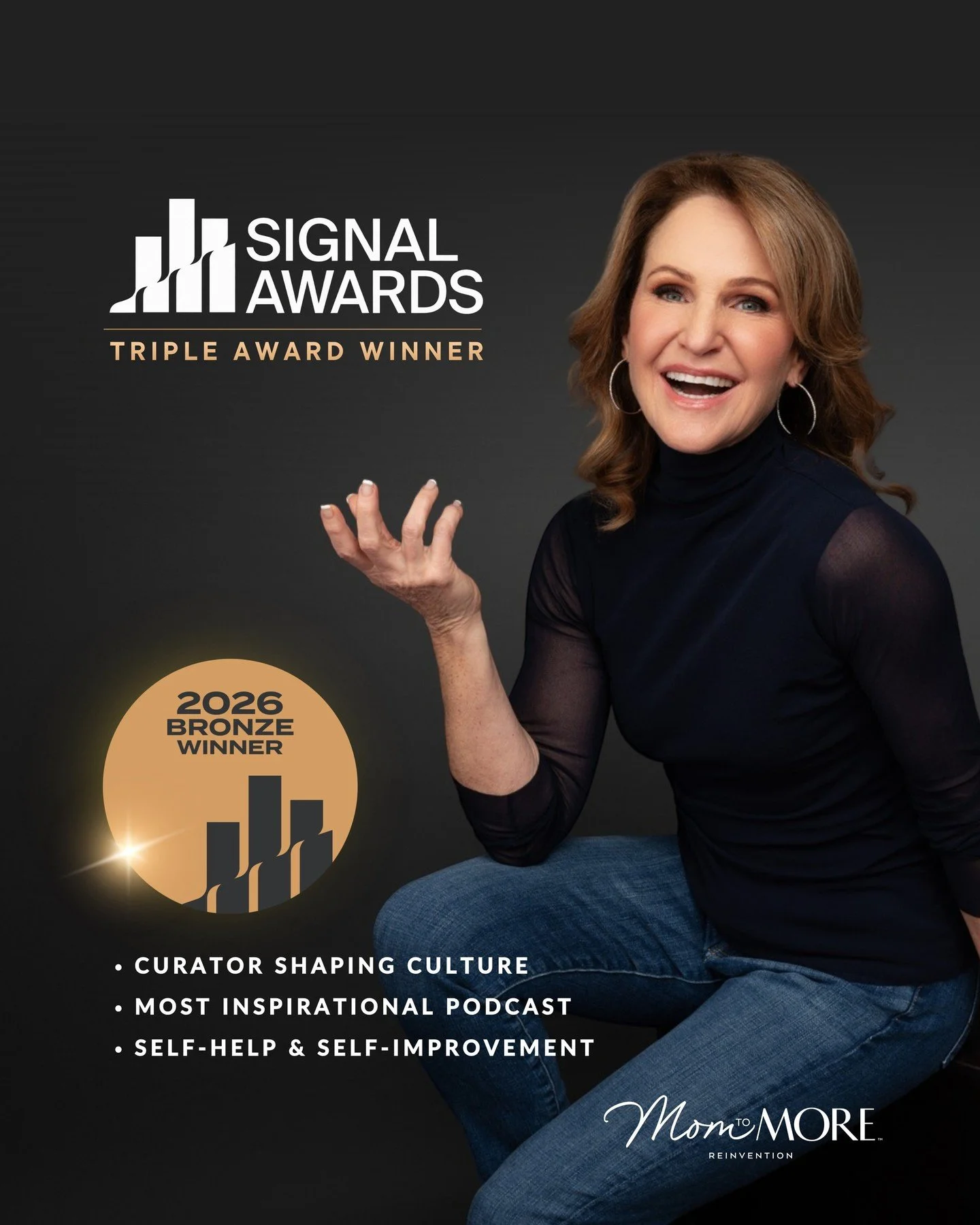 I have a feeling this is one of those moments I&rsquo;ll look back on and smile about for a long time. ❤️

Three Bronze wins at the 2026 Signal Awards! 🏆

✨ Curator Shaping Culture 
✨ Most Inspirational Podcast 
✨ Self-Help &amp; Self-Improvement

I