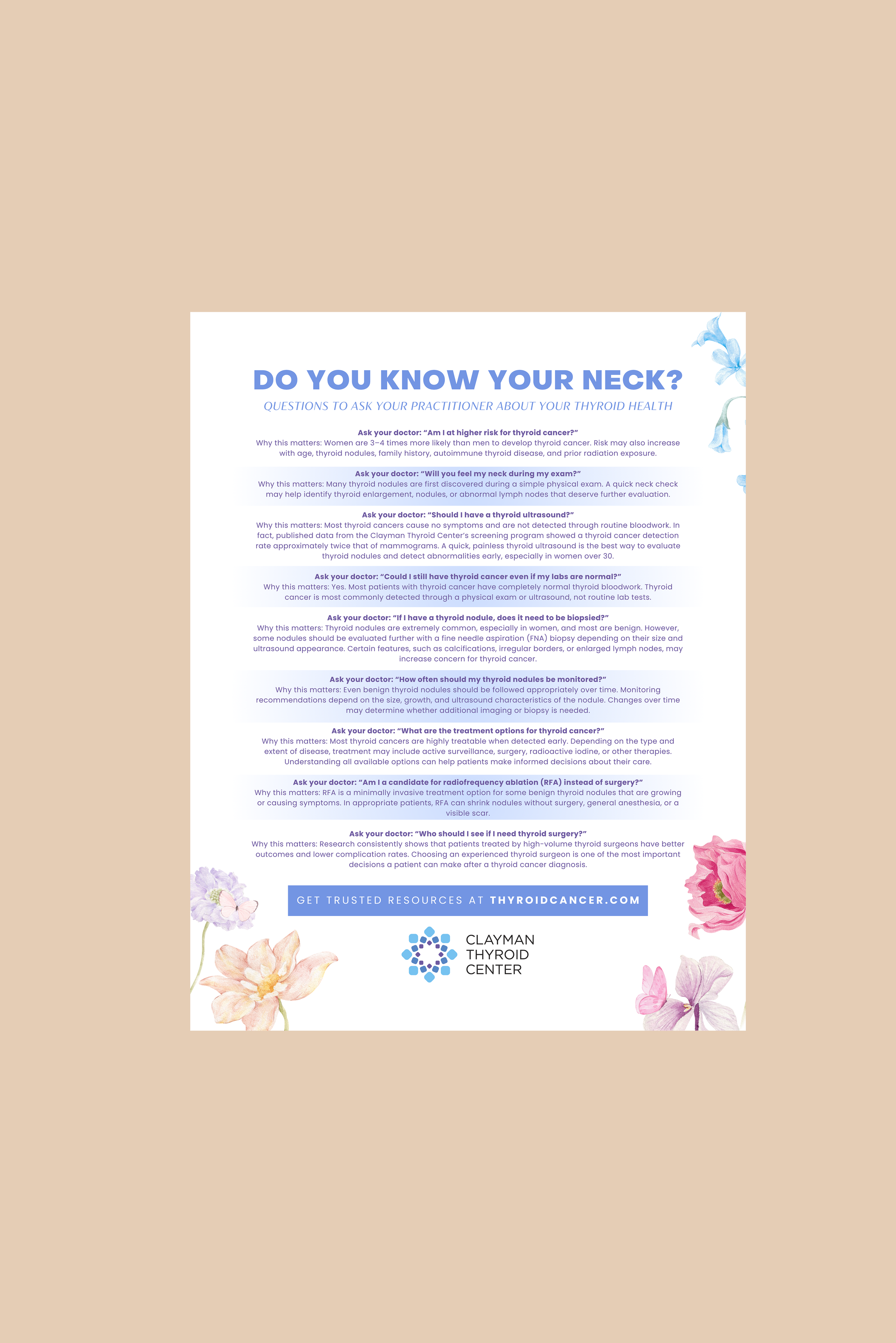 Do you know your neck?