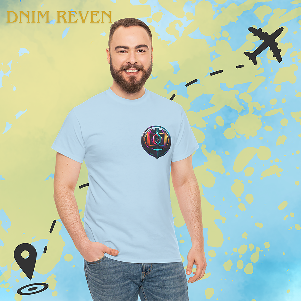 Light Blue, men's crew neck t-shirt