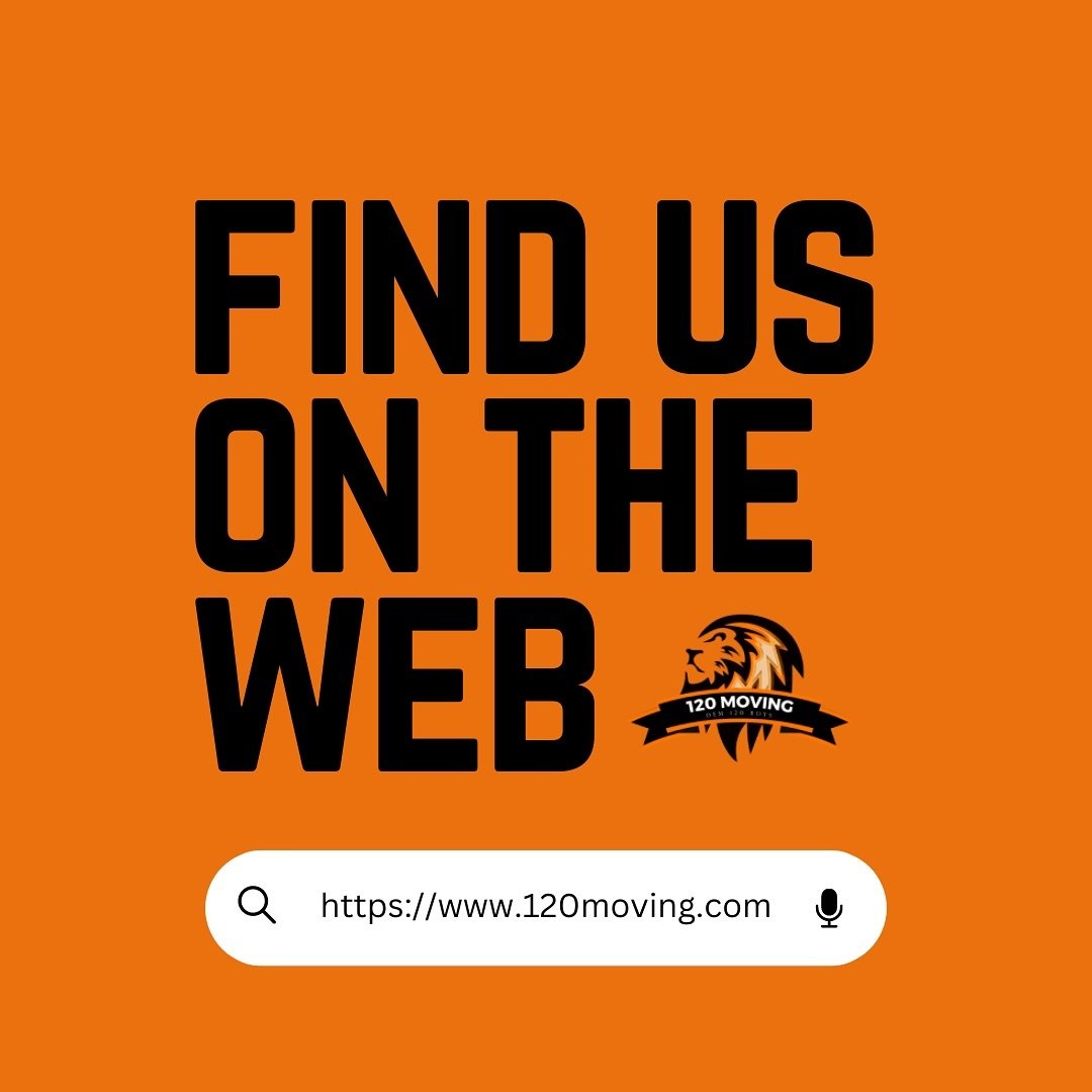 Find 120 Moving on the web and other search engine platforms!

https://www.120moving.com

#Angi
#GoogleBusiness
#HireAHelper
#HomeAdvisor
#HomeExpert
#NextDoor
#QuoteRunner
#Yelp