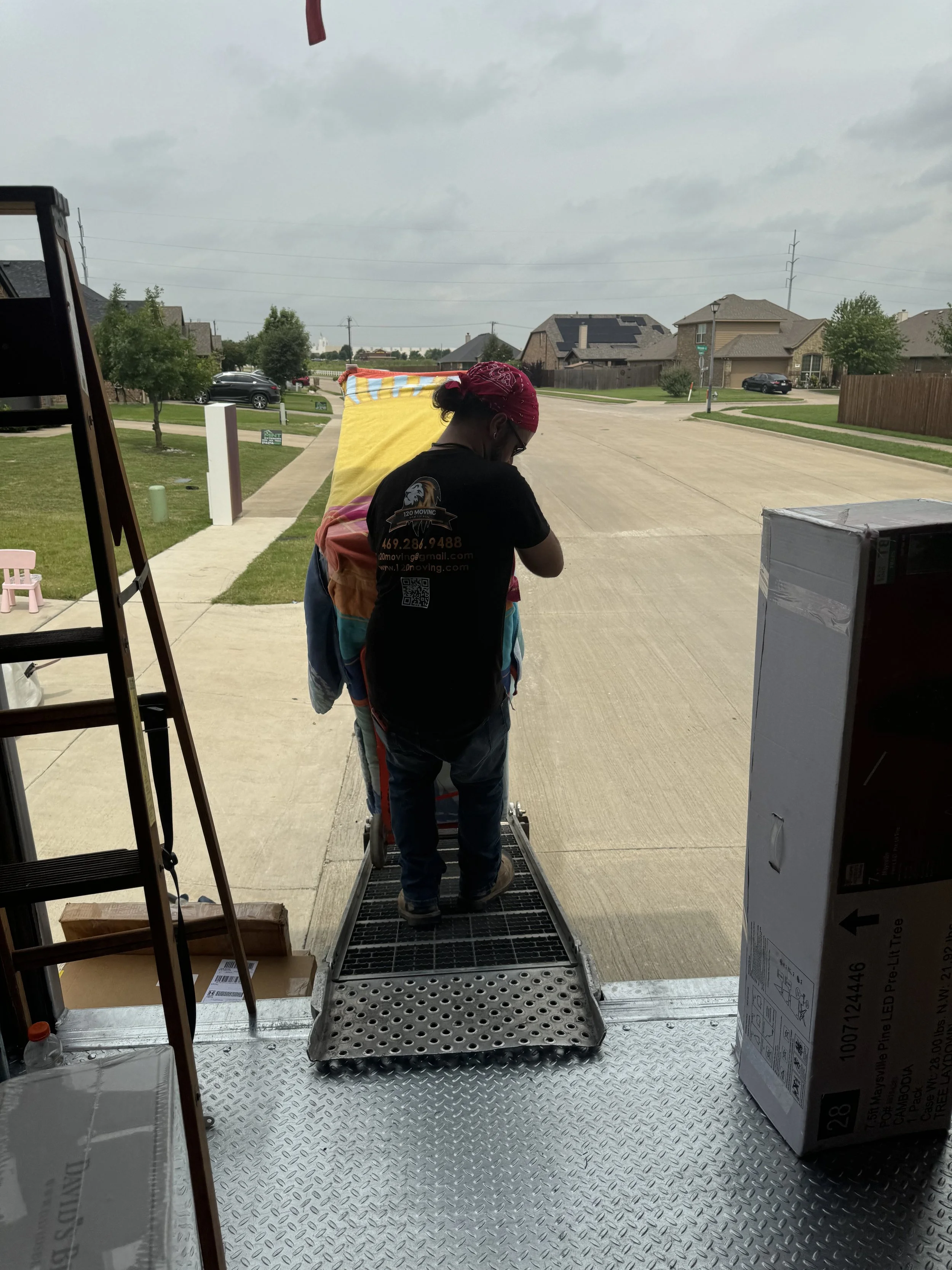 120 Movers loading moving truck