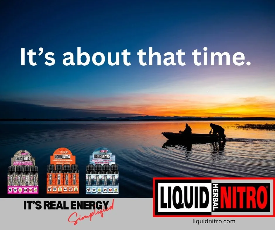 Open water 💦 season is upon us!🤘
Stay out and fishing 🎣 longer with Big Bass Berry Sportsman Shooters by Liquid Nitro!
.
.
.
Get some @ liquidnitro.com
.
.
.
#fishingseason 
#liquidnitro 
#energydrink 
#sportsmanshooters
#madeinusa🇺🇸