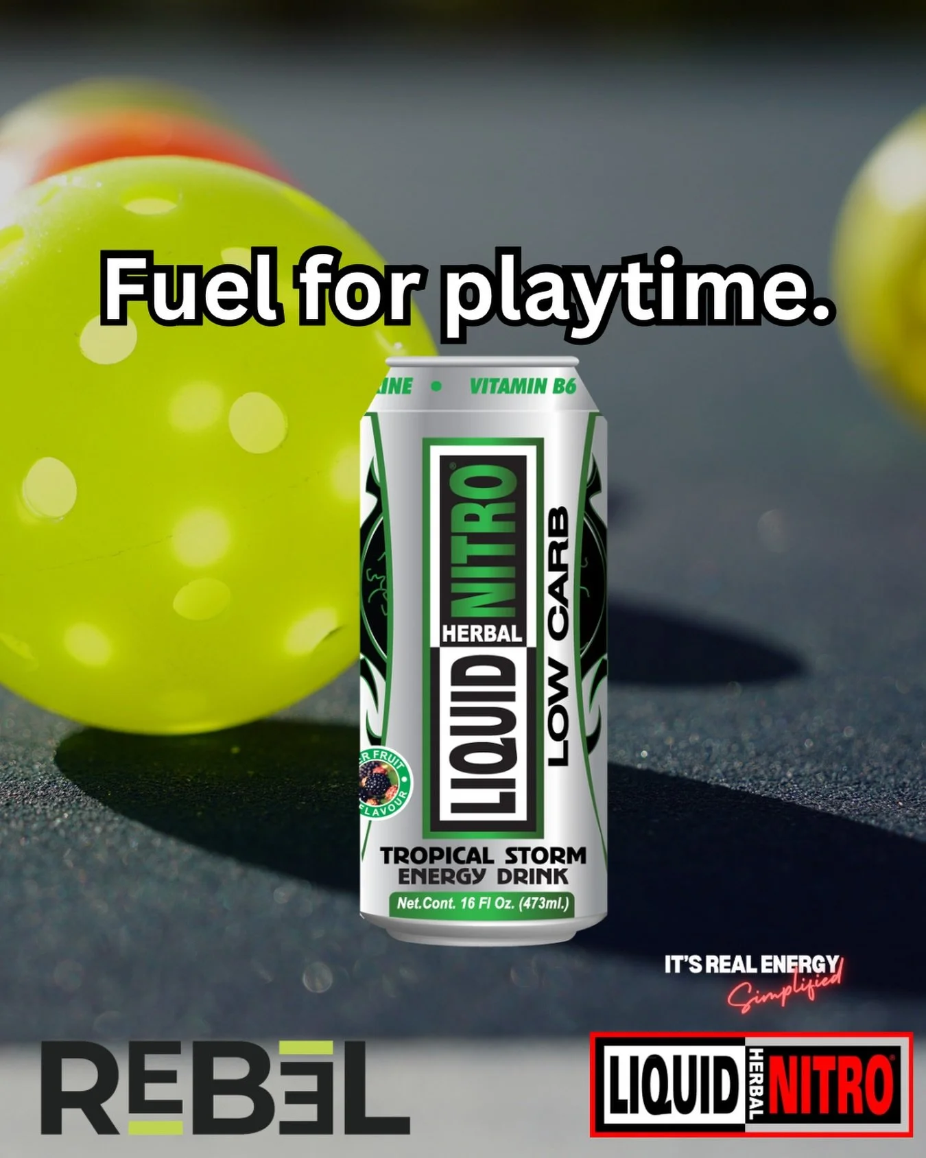 Bring the heat.
Own the court.
Don&rsquo;t run out of gas. 🔥

Liquid Nitro Tropical Storm
⚡ Real energy. Simplified.

Available at REBEL now.

#FuelForPlaytime #LiquidNitro #NoCrashEnergy #RebelStores #GameDayFuel StayNitro