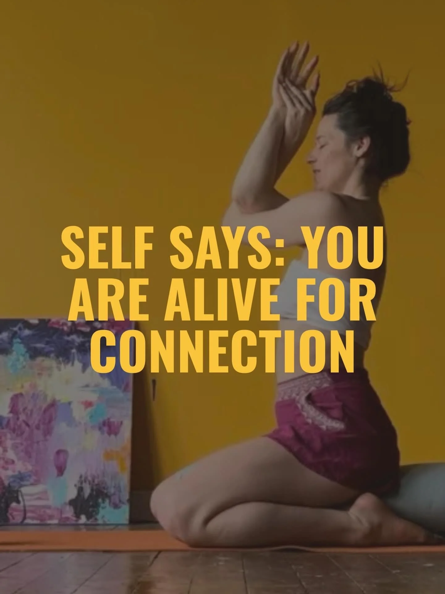 Self says: 
I see you beautiful one. 
You are alive for connection. 

Your heart has opened and here comes the flood of love for other humans. Let yourself drown in it. There is nothing more beautiful. There are colors all around you to play with and