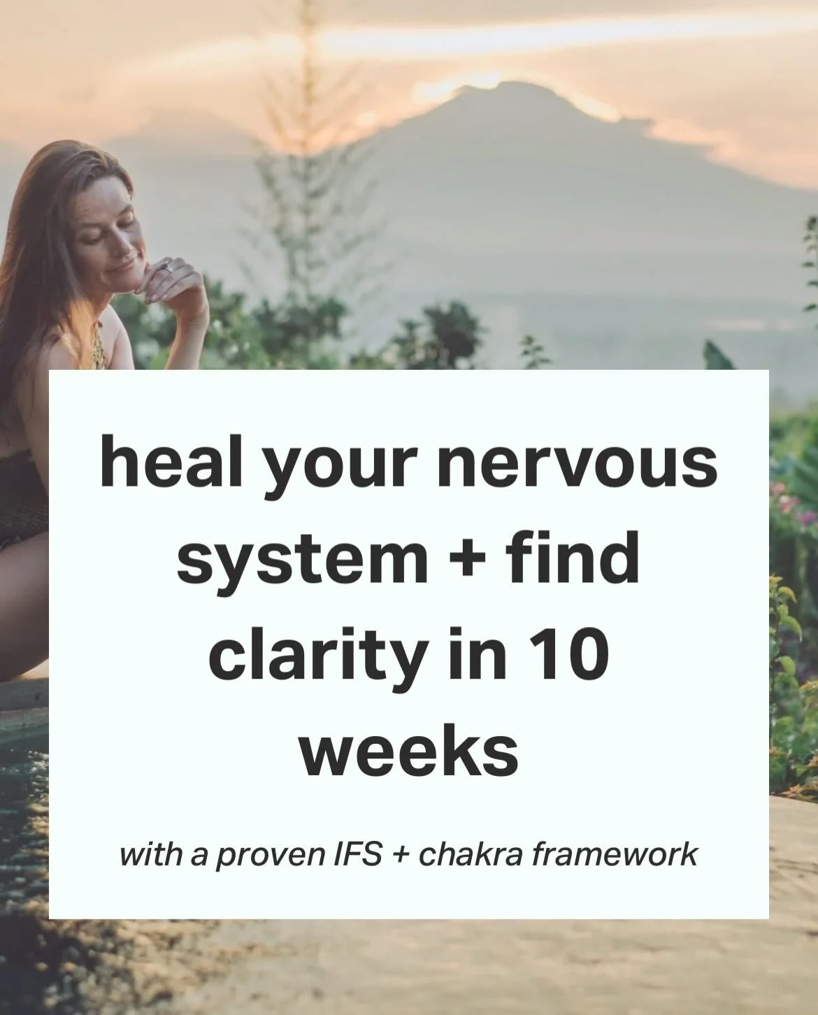 Is your nervous system fried?
Body buzzing? Mind racing?
Stuck in cycles?

Your inner world feels chaotic. Different parts of you want different things. Rest, adventure, love, freedom...and another part is terrified to choose.

Your body is tired of 