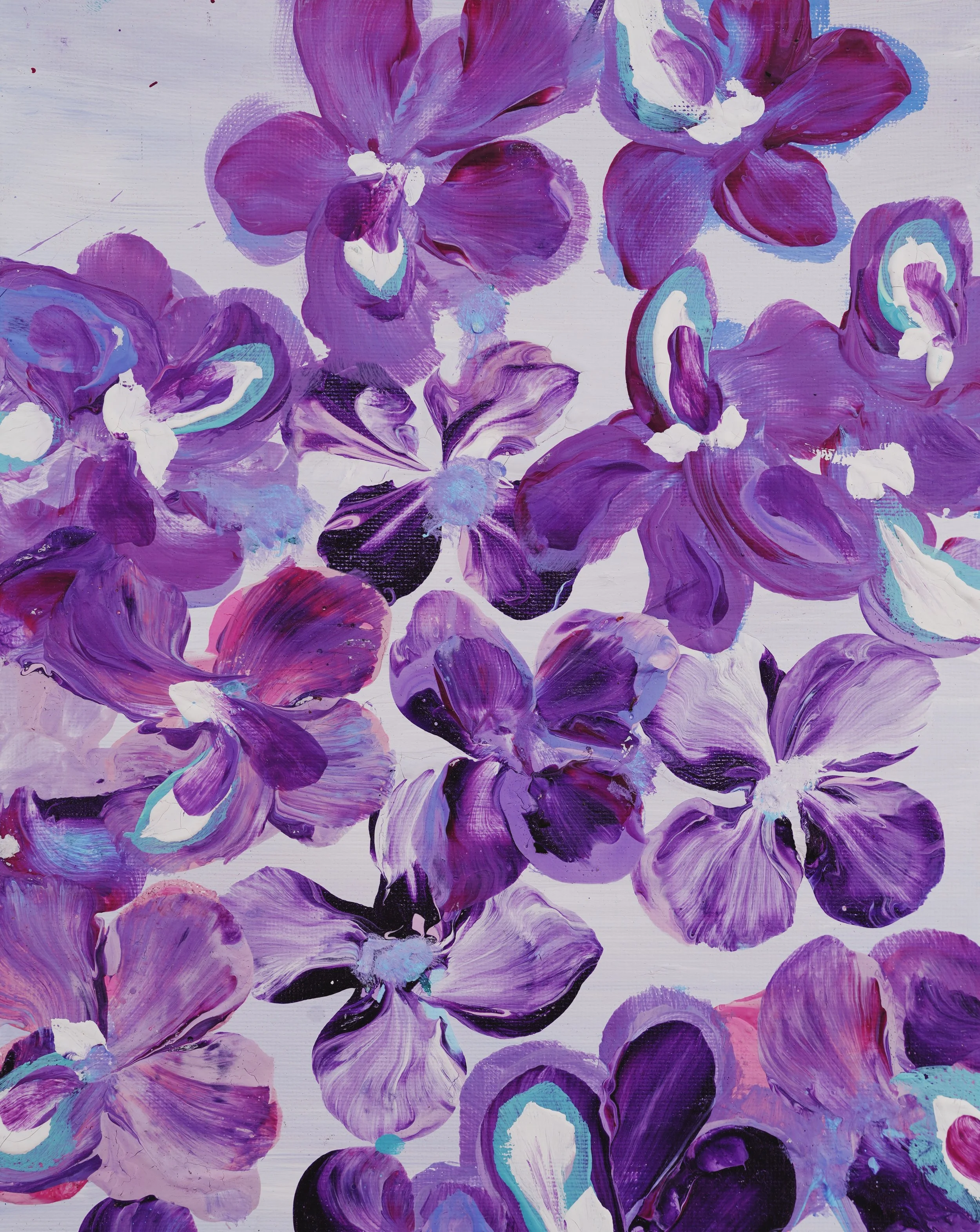 PURPLE FLOWERS OF SPRING
