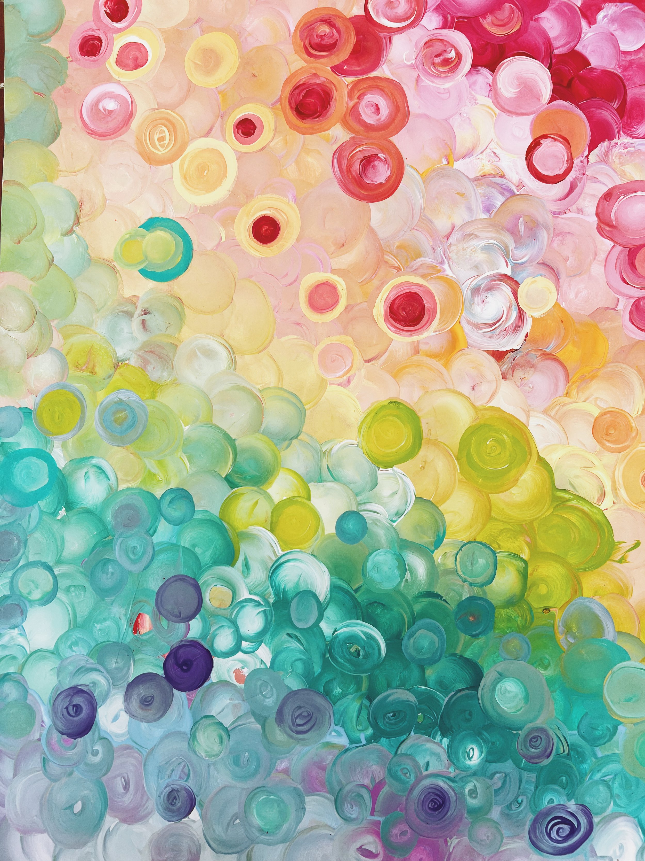 Rainbow Circles ⟡ Print ⟡ 24×36” (TEST)