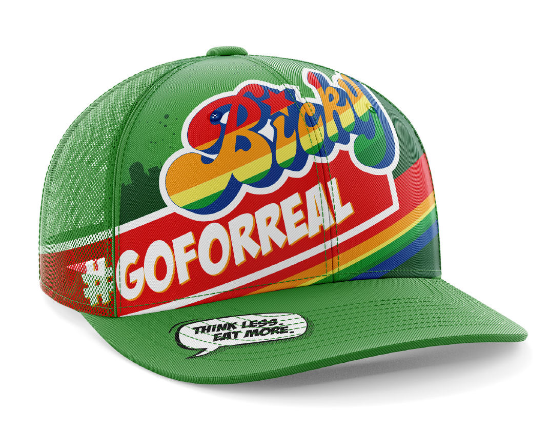 Bicky #GoForReal cap als distinctive brand object