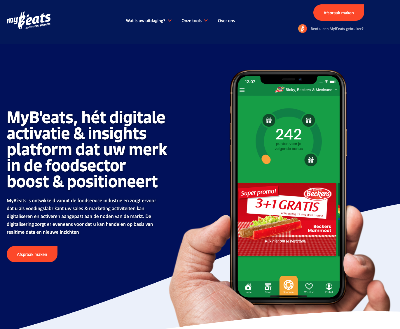 MyB’eats activatie- en insightsplatform