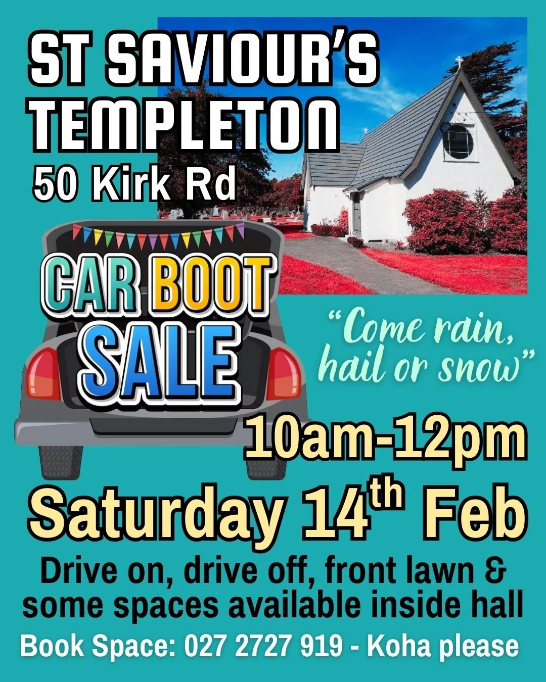Boot Sale This Saturday!