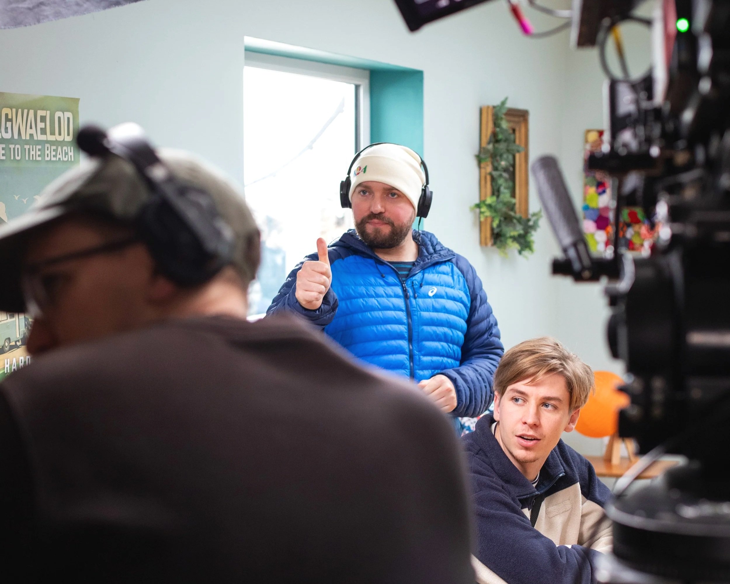 James Newman Comedy Writer and Director on set for the Short Film 'Kitty'