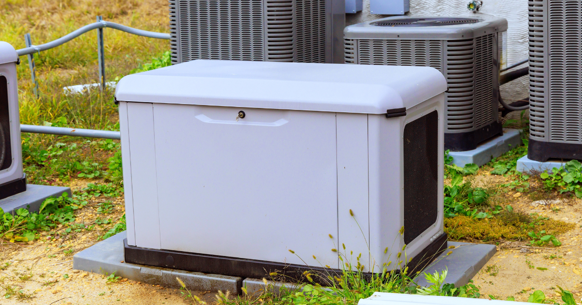 Standby and portable generators providing backup power for a home in Shreveport Louisiana