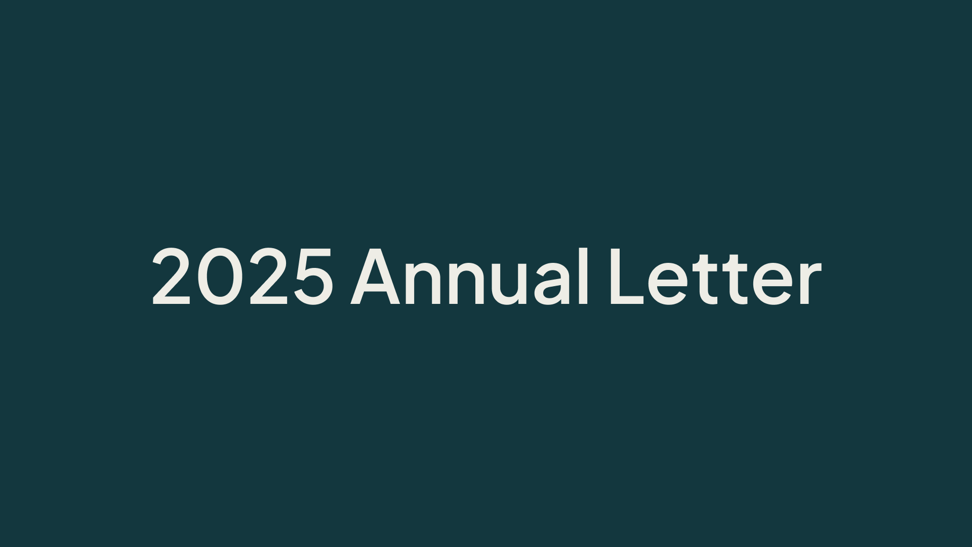 Infonancial Solutions 2025 Annual Letter