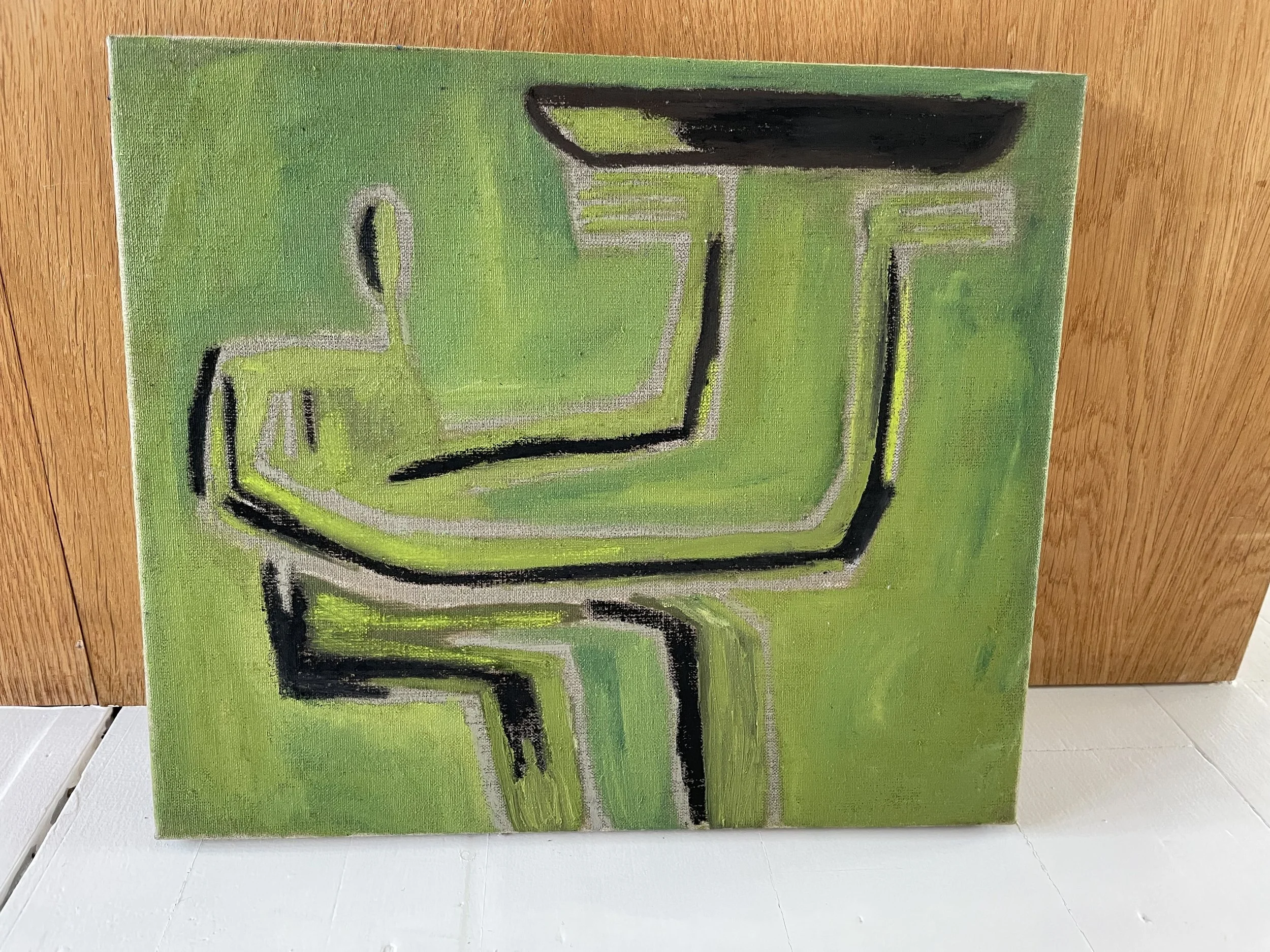 'Lille sol'
Olie og oliepastel på hørlærred
30 x 20
3200 DKK