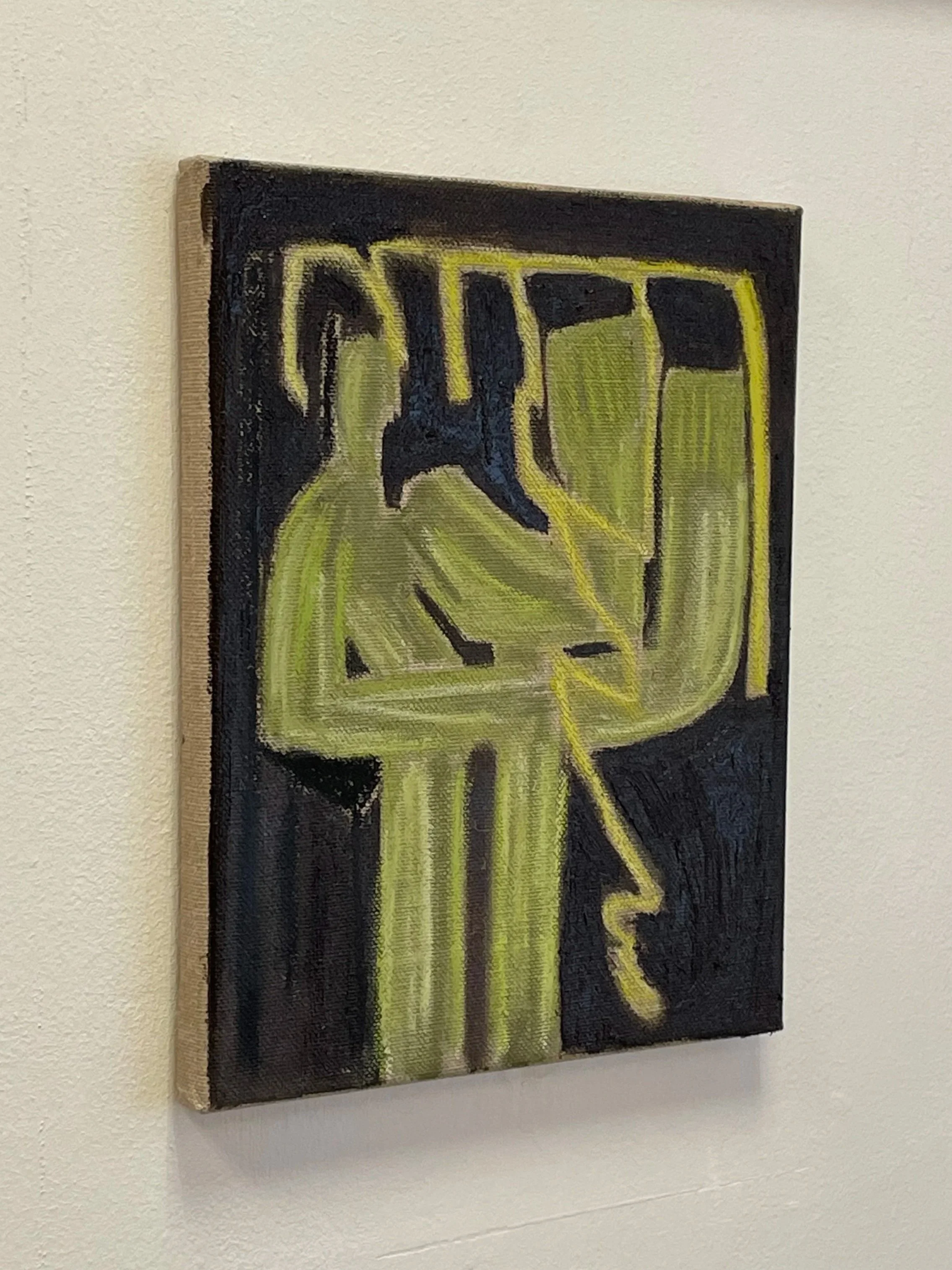 'Skinner igennem'
Olie og oliepastel på hørlærred
24 x 30
2800 DKK