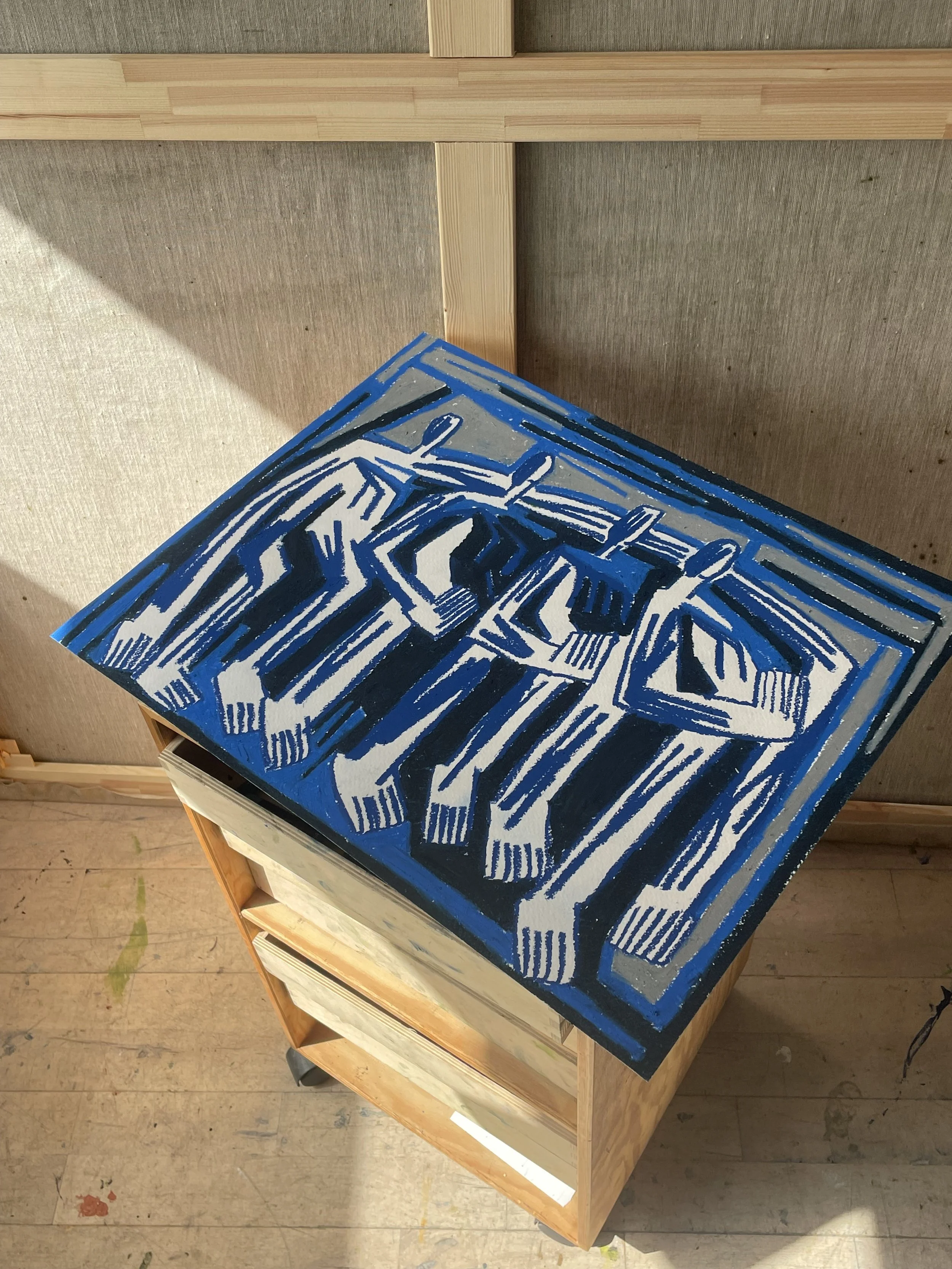 'I efterårets sidste solstrejf'
Oliepastel på papir
50 x 40
2600 DKK