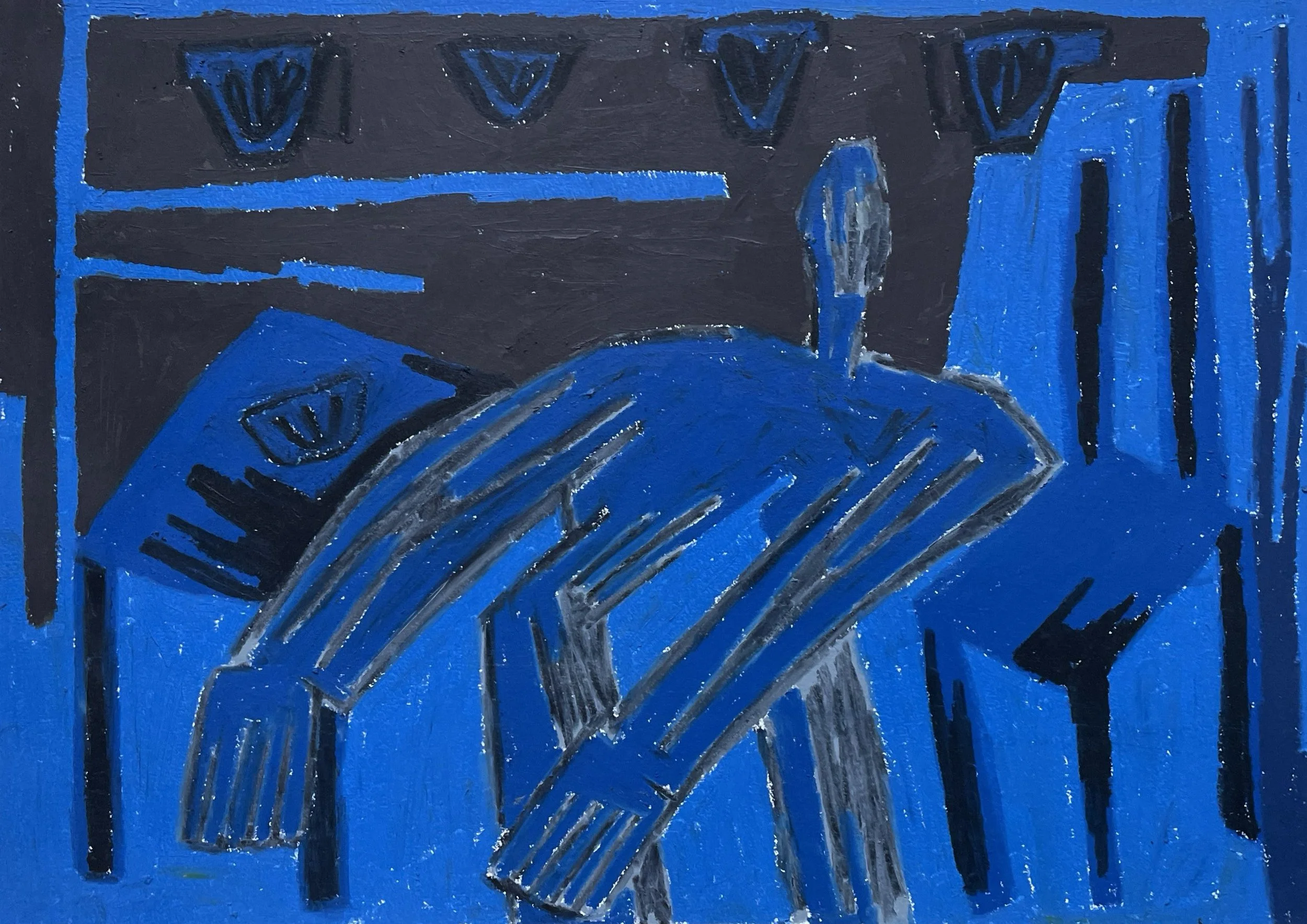 'En enkel dag'
Oliepastel på papir
A3
2400 DKK