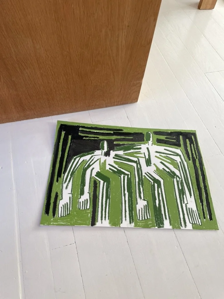 'Ved Bognæs hvor vi finder ramsløg'
Oliepastel på papir
A3
2400 DKK