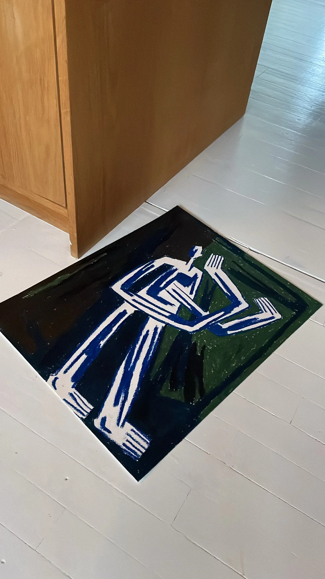 'Heden med brunt og grønt'
Oliepastel på papir
50 x 40.
2600 DKK
