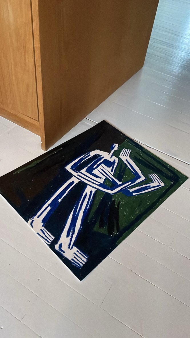 'Heden med brunt og grønt'
Oliepastel på papir
50 x 40
2600 DKK