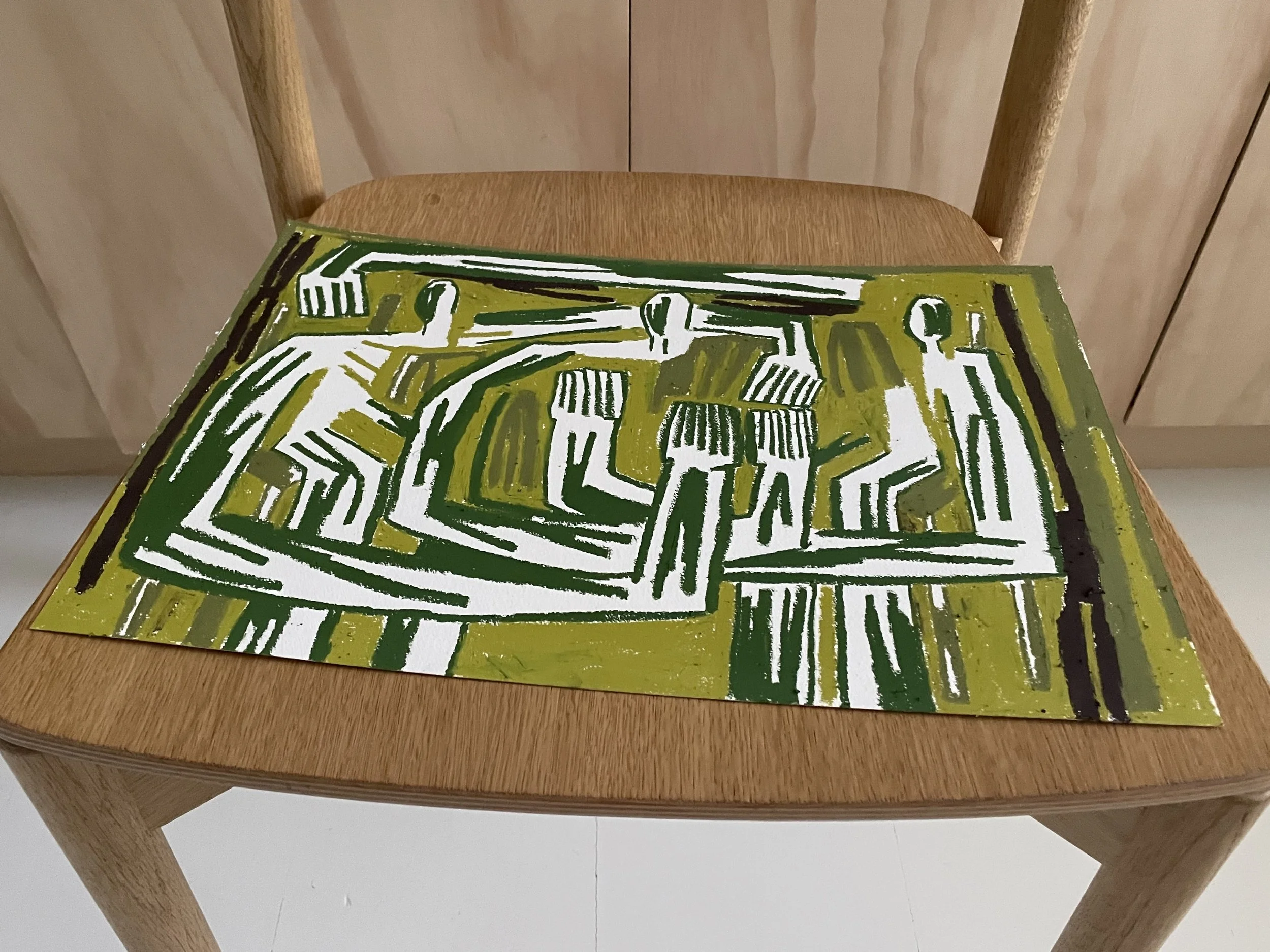 'Lys morgen'
Oliepastel på papir
A3
2400 DKK