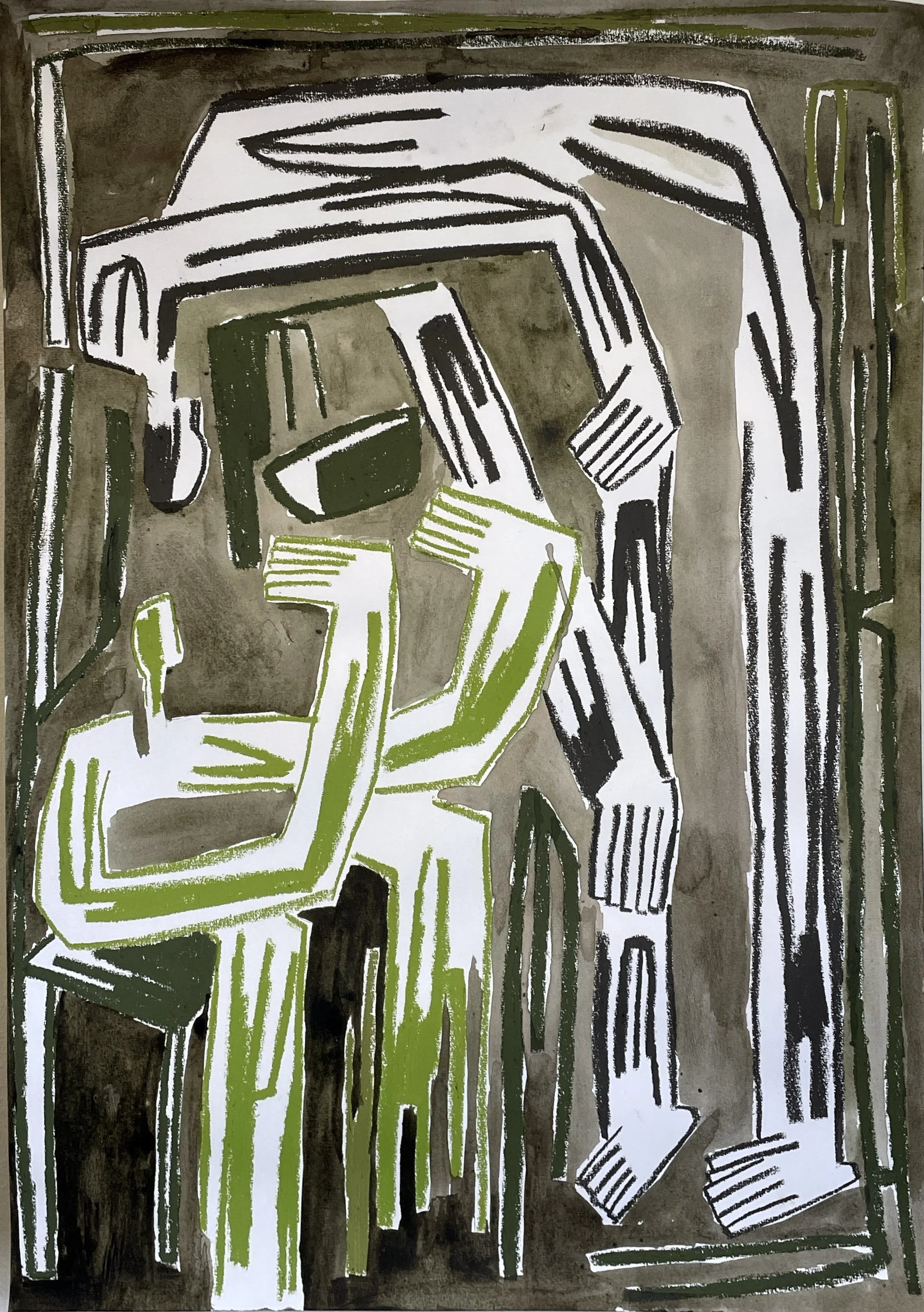 'Jord'
Oliepastel og akryl på papir
A2.
2400 DKK