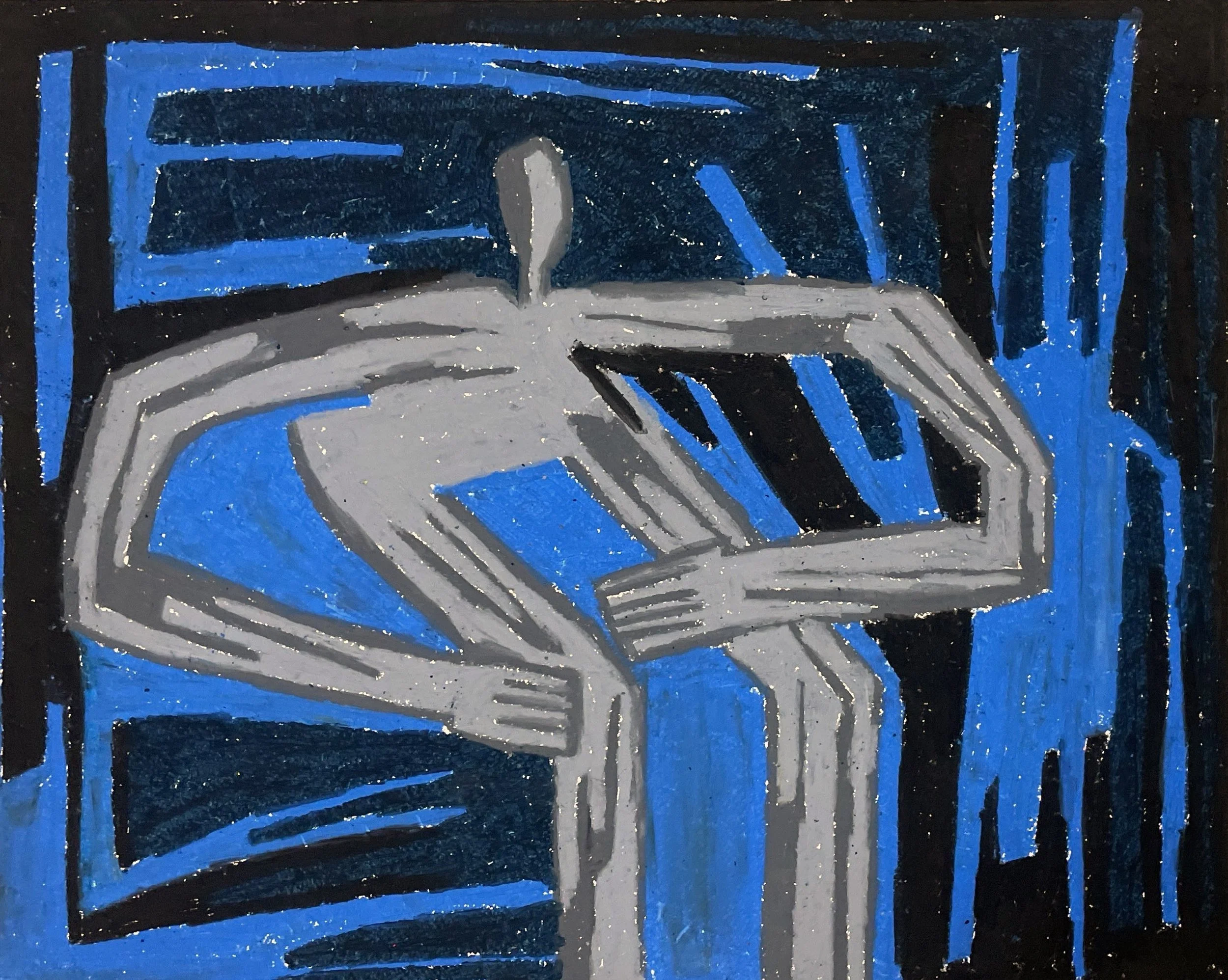 'Ved havet'
Oliepastel på papir
50 x 40
2400 DKK