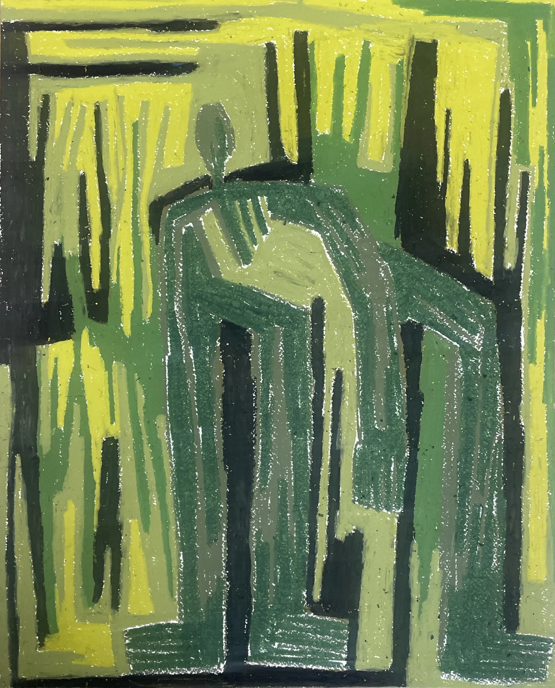 ‘I en hvilende stund ved mosen'
Oliepastel på papir
A3
2400 DKK