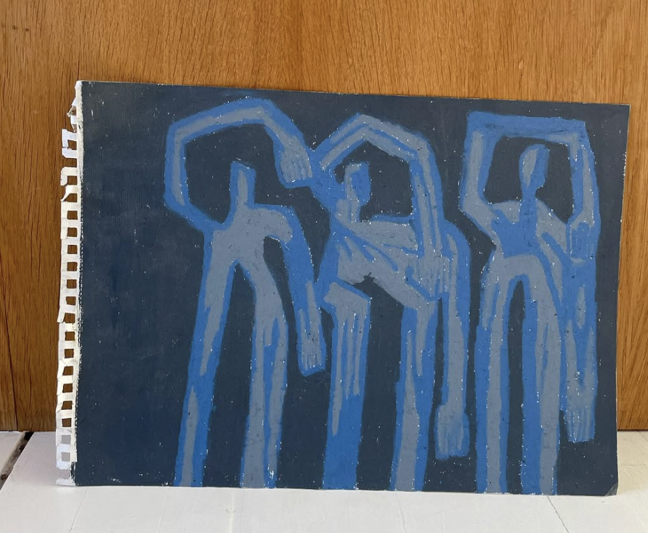 'Natten'
Oliepastel på papir
40,5 x 29,5
2000 DKK