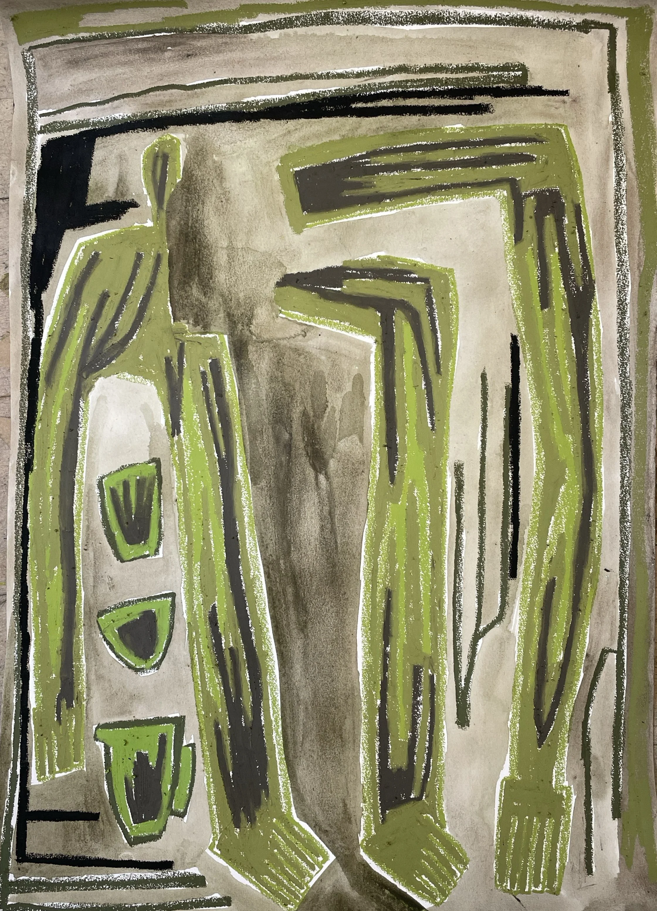 'Hvile'
Oliepastel og akryl på papir
A2.
2400 DKK