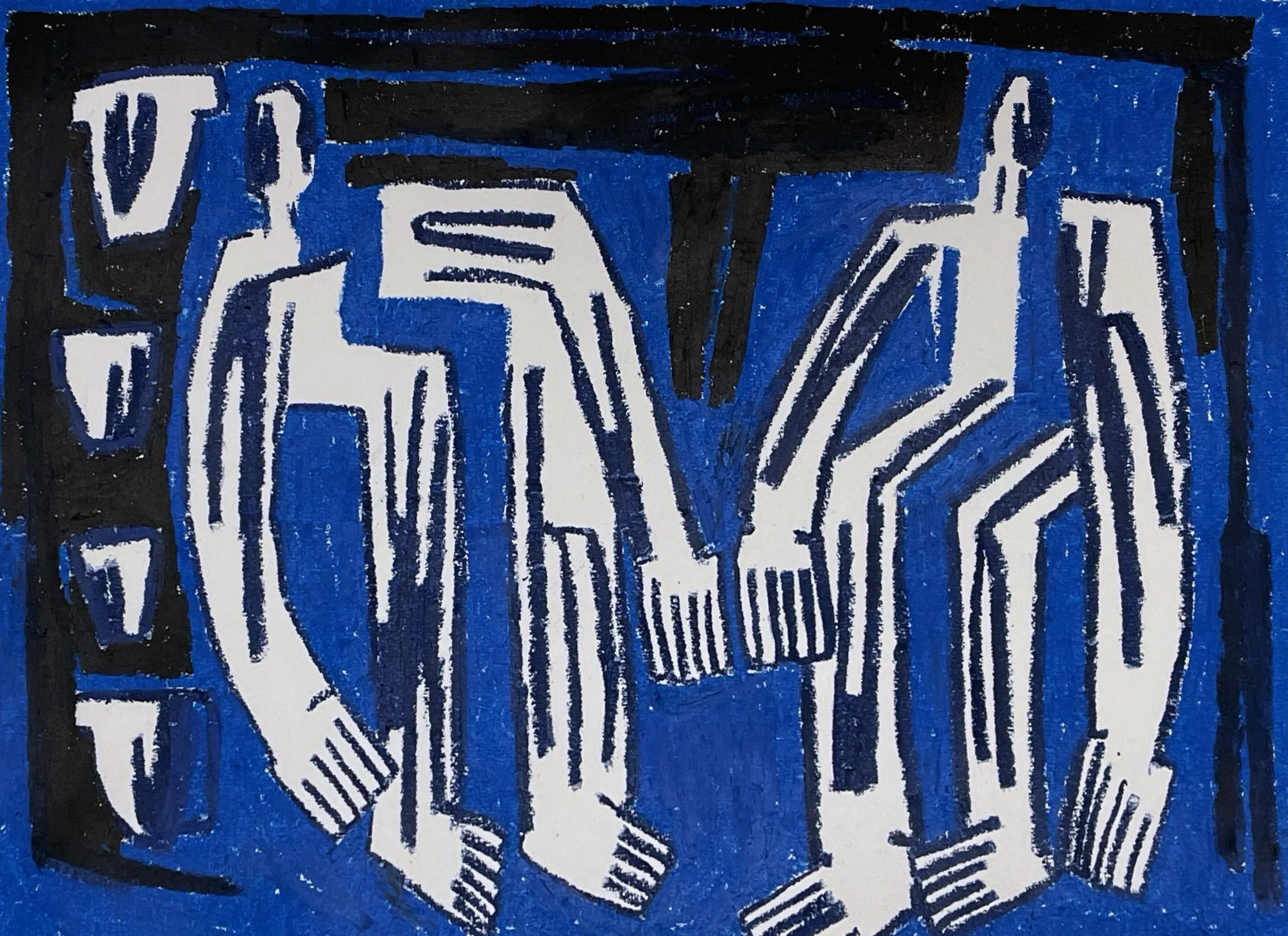 'Septembers blå aften'
Oliepastel på papir
A3
2400 DKK