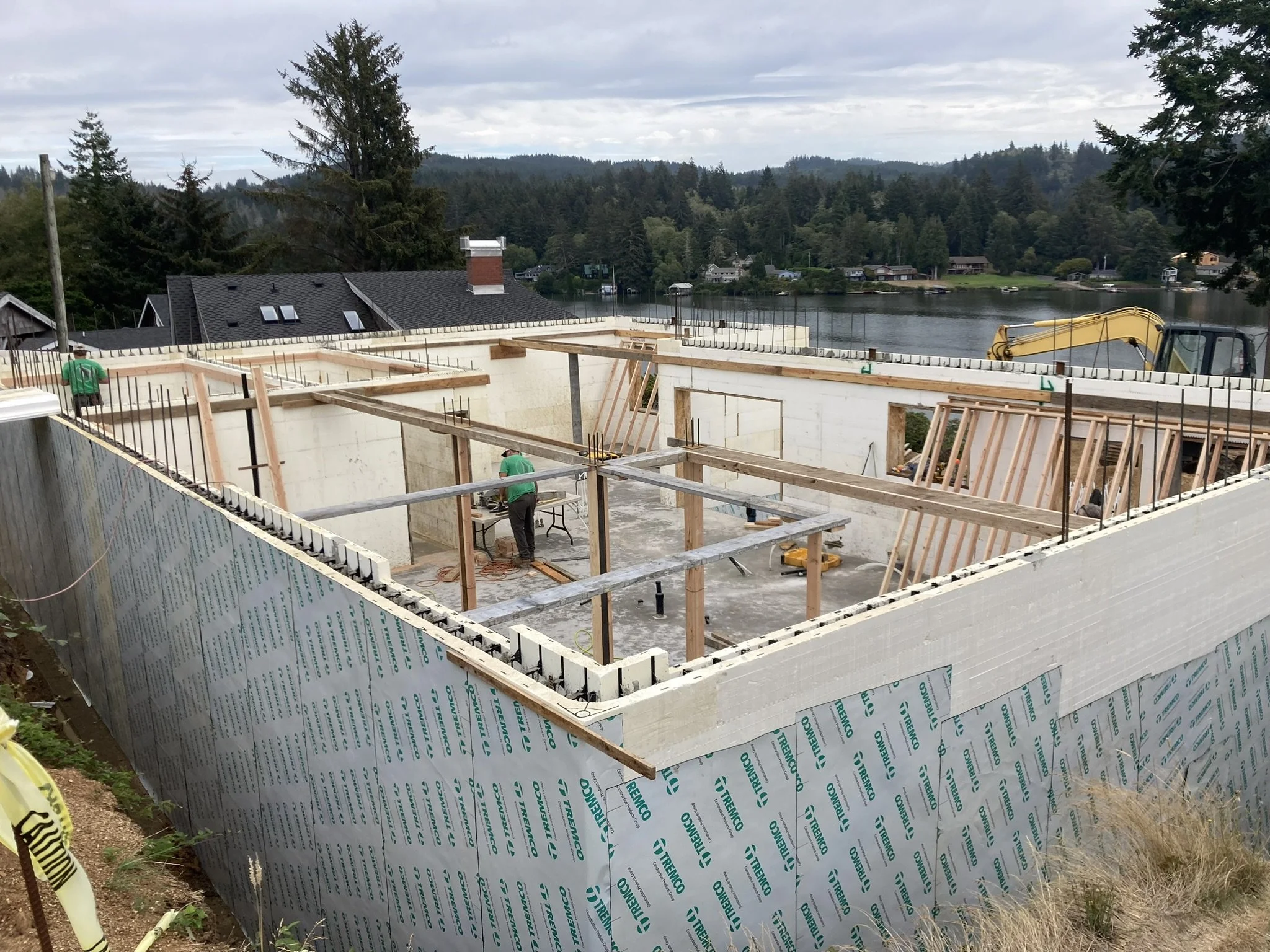 Insulated Concrete Form (ICF) walls