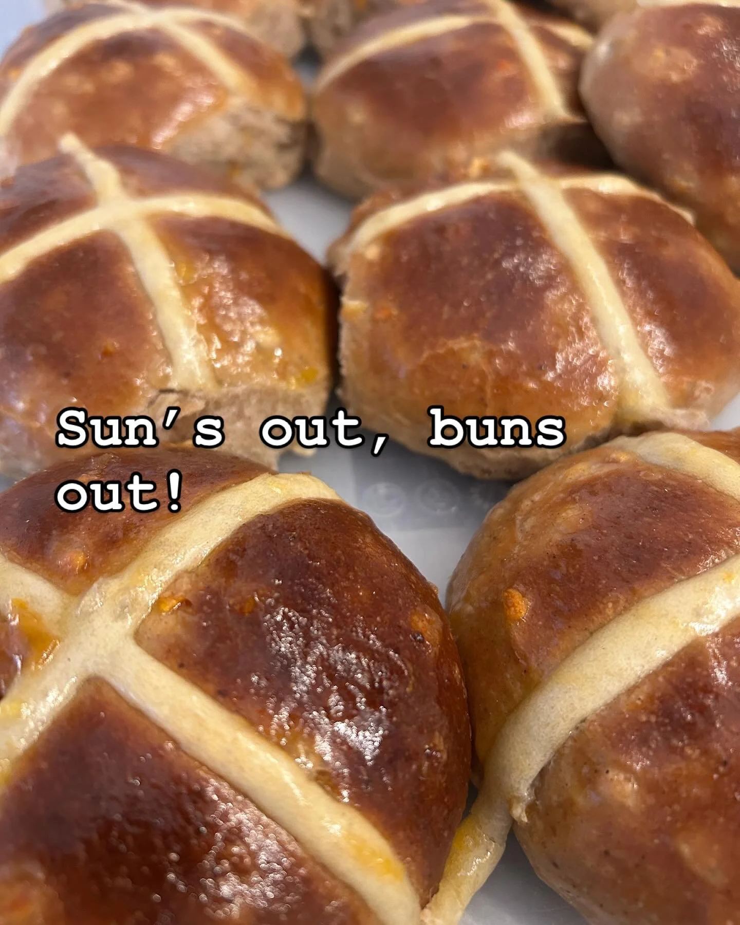 First small batch of the legendary @sourdoughrevolutionbakery hot cross buns available today. #notanaprilfoolsjoke