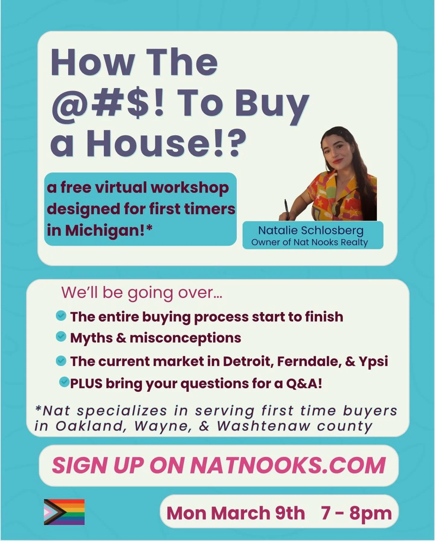 Next workshop is Monday March 9th @ 7pm EST and can be accessed by visiting natnooks.com (or the link in bio) and clicking &ldquo;Housing Workshop&rdquo; . Always psyched to get some knowledge, power, keys, and equity, into the hands of first timers 