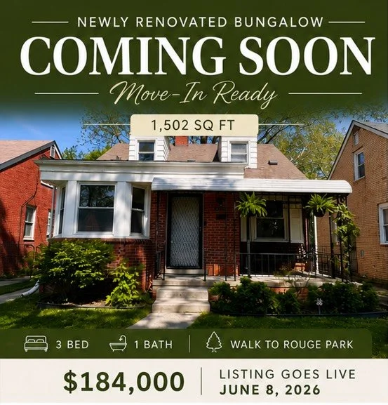 $184k &bull; outer drive &amp; plymouth &bull; newly renovated bungalow &bull; 3 beds 1 bath

NEWLY RENOVATED BUNGALOW &mdash; MOVE-IN READY! Listed by Natalie Schlosberg, eXp Realty🏠 

More photos in my next post, stay tuned 🎶 

Showings start on 
