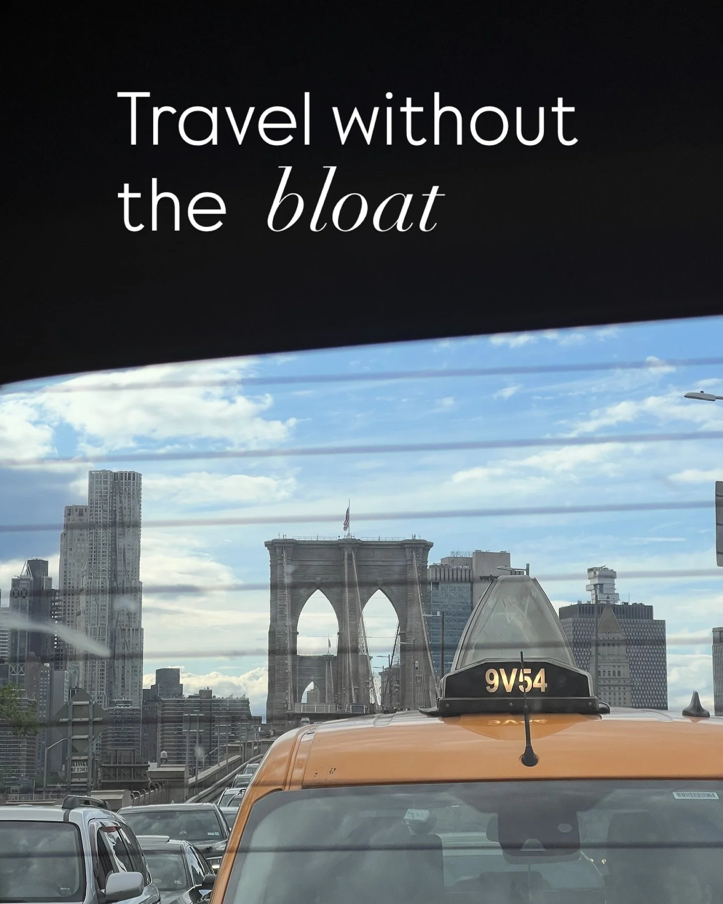 On the road this summer? Don&rsquo;t bring the bloat with you 🚀
You don&rsquo;t have to &ldquo;start over&rdquo; when you get home&mdash;support your body while you&rsquo;re away.

Here&rsquo;s how I travel without the sluggish, puffy, uncomfortable