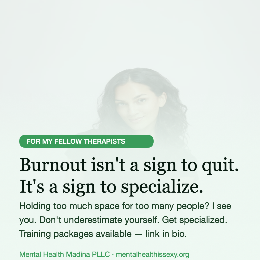 Therapist Burnout Isn't a Sign to Quit. It's a Sign to Specialize.