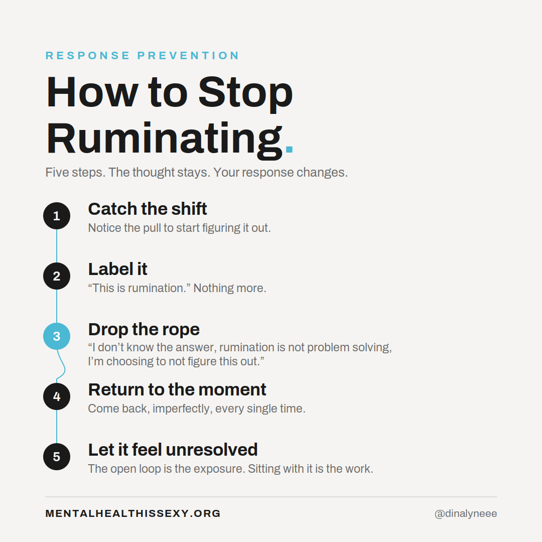 How to Stop Ruminating: Why Distraction Doesn't Work (And What Does)
