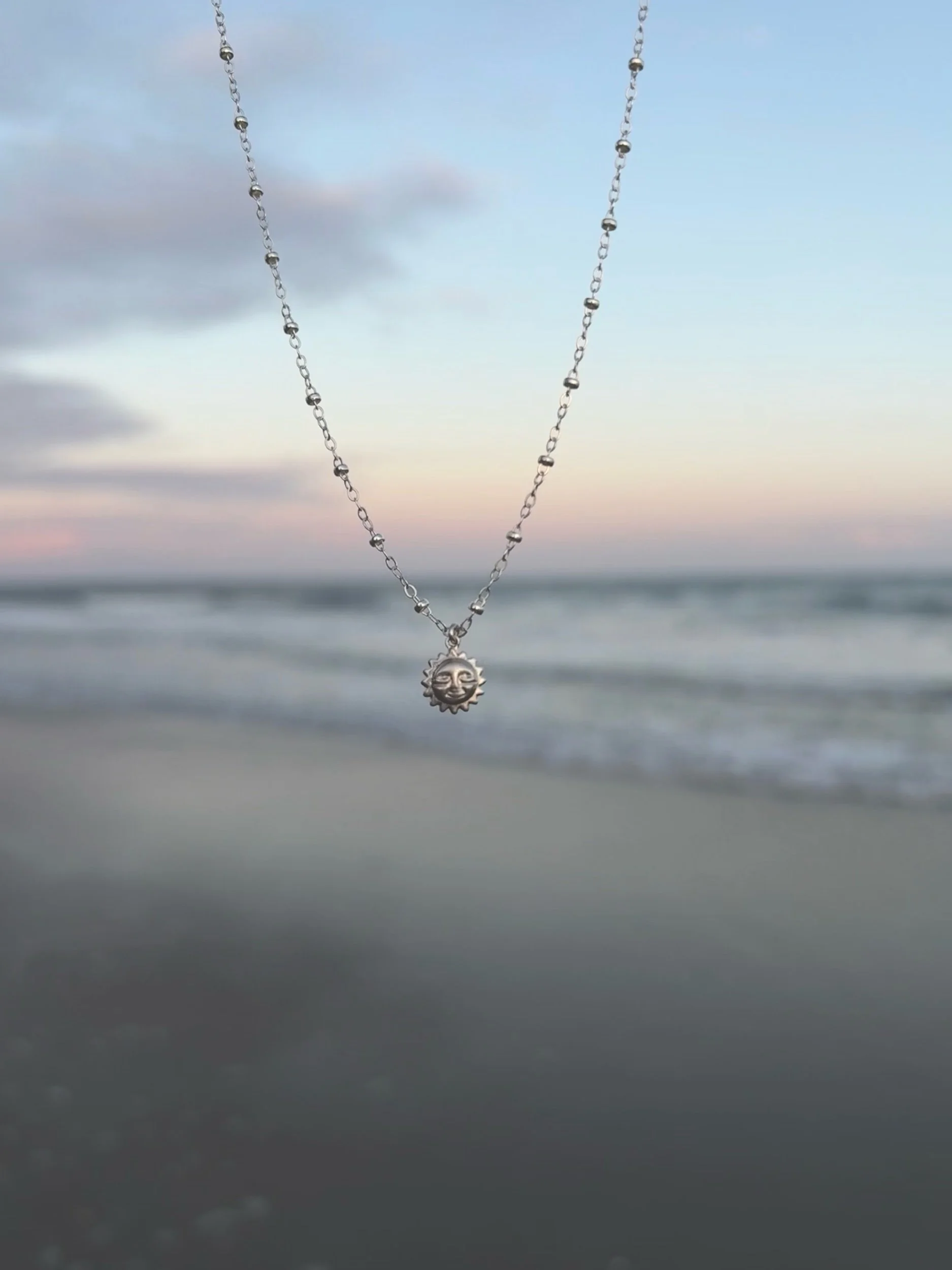 sterling silver sunshine necklace