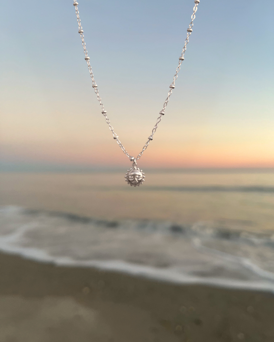 sterling silver sunshine necklace