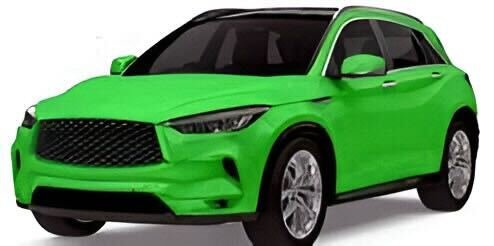 Green compact SUV with black tinted windows and modern design.