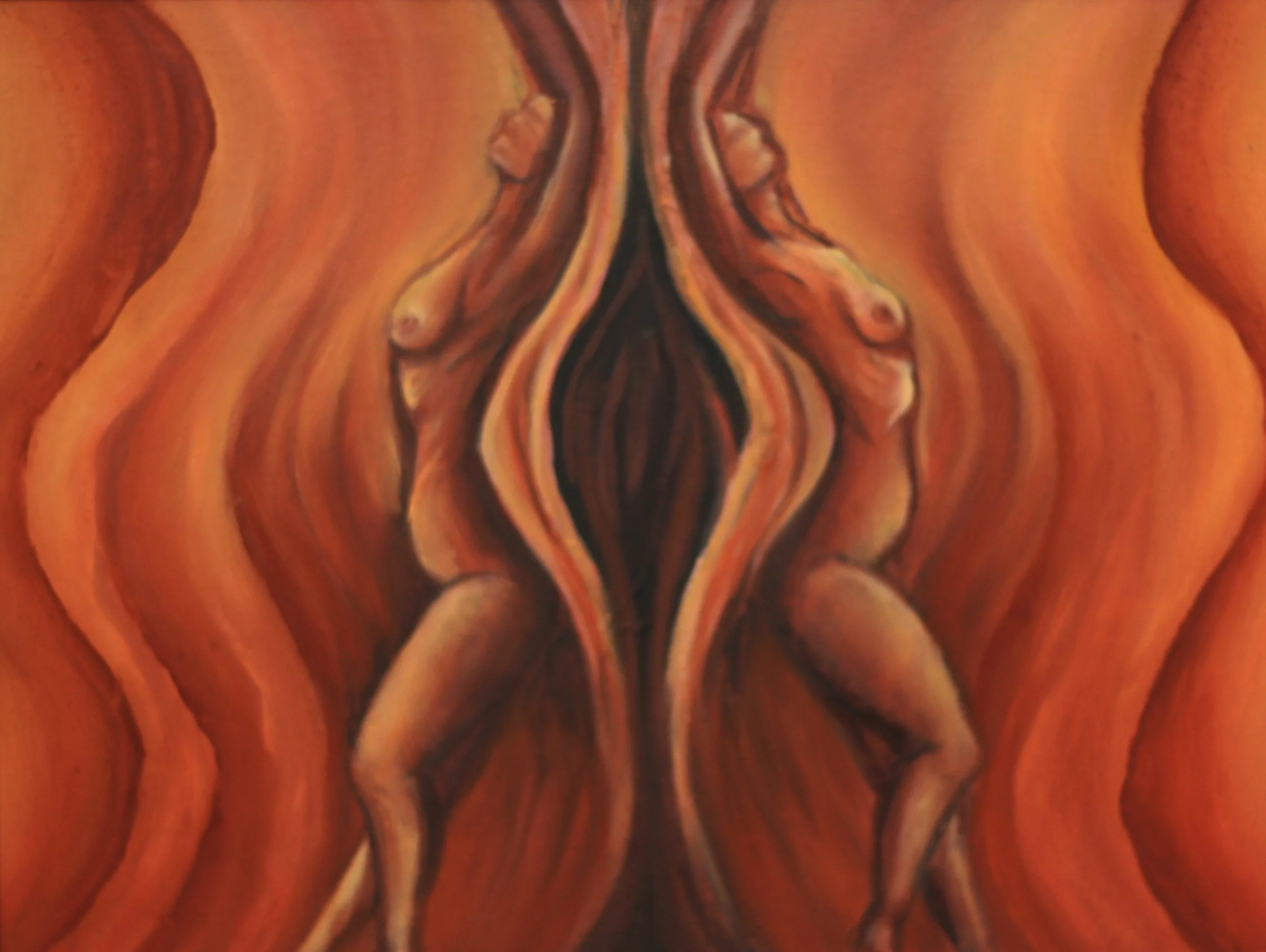 The Gatekeepers, 30x40xm, oil on canvas, £675, 2022 (sold)