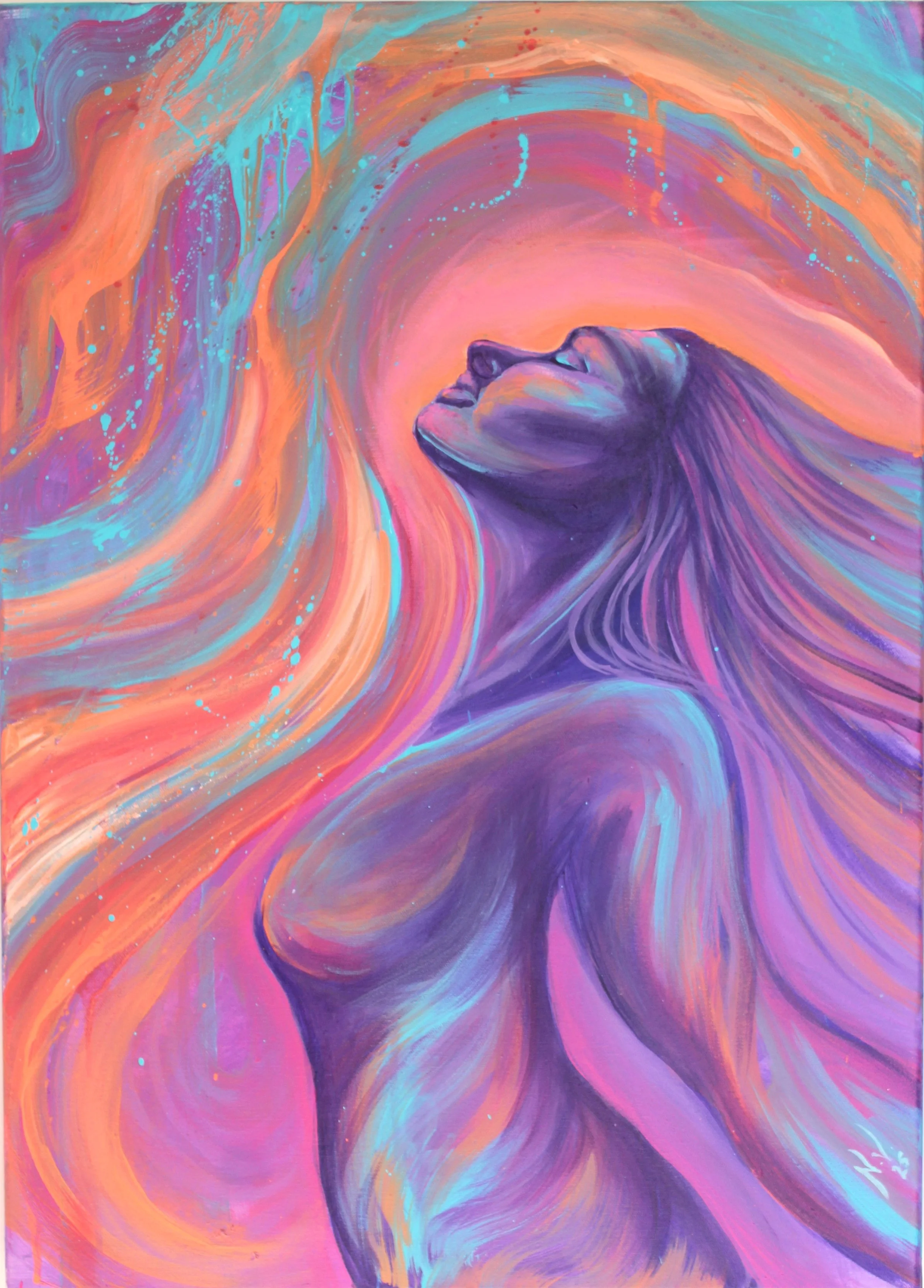 Freedom, 50x70cm, acrylic on canvas, 2025