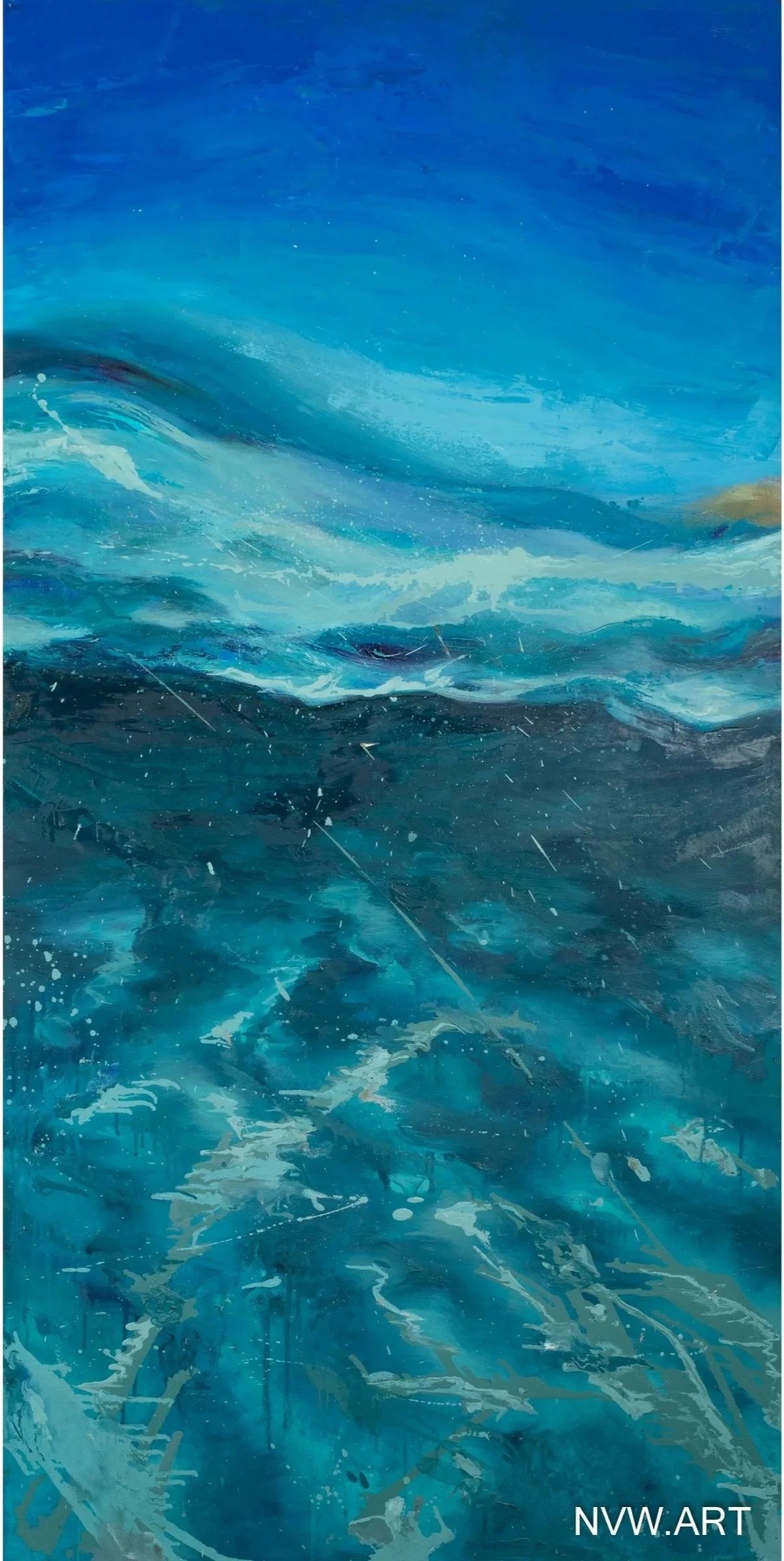 Journey into the Depths, 170x60cm, oil on board, 2015, £1950