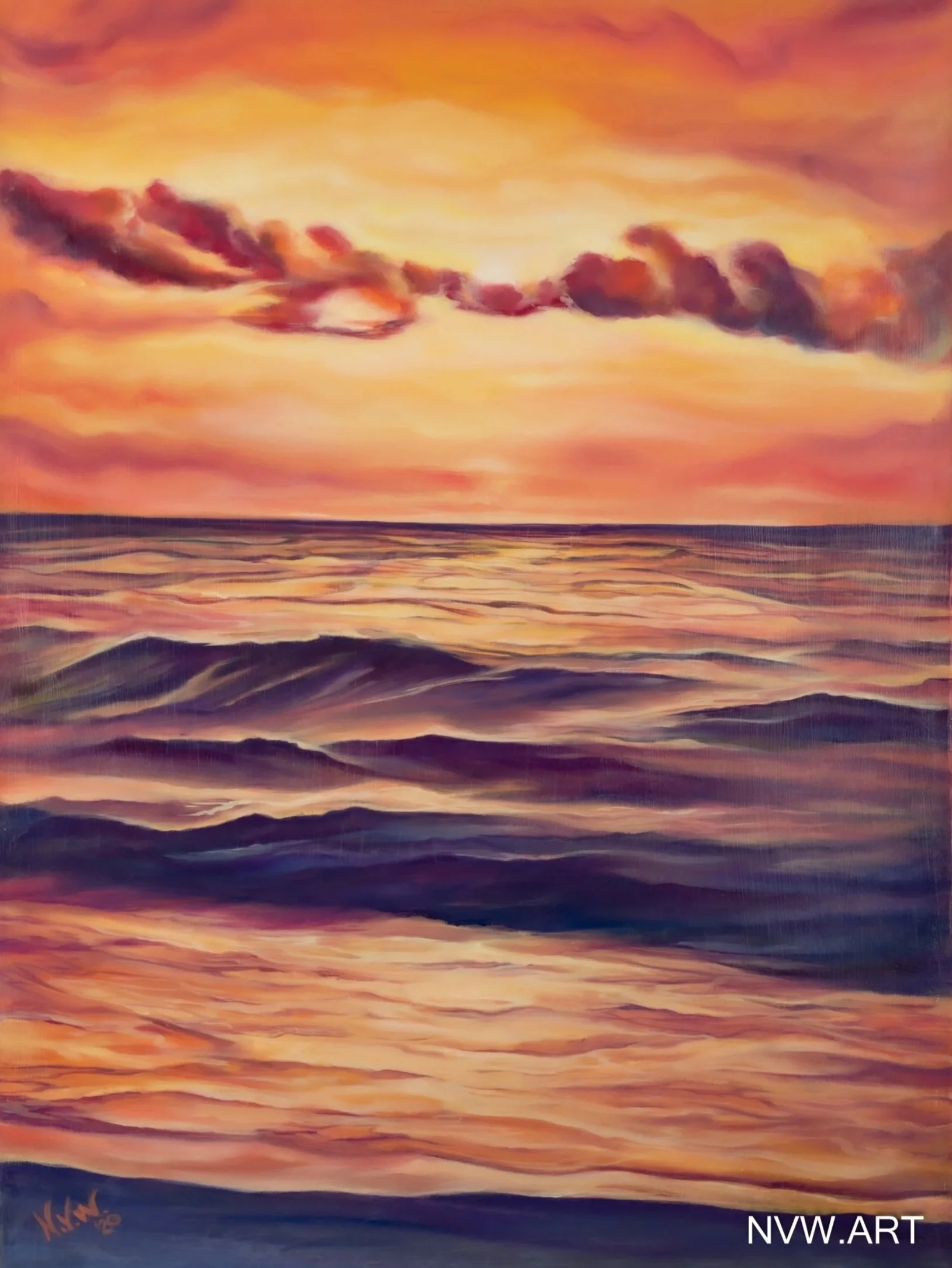 New Beginnings, oil on canvas, 2020, 80x110cm, £2250